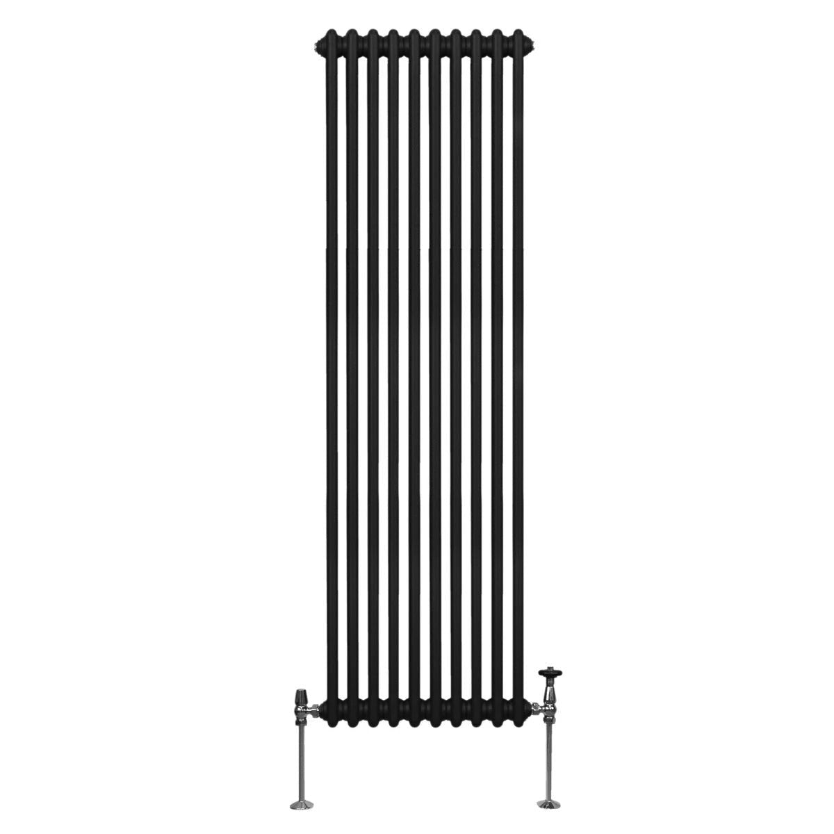 Premium Radiator 1800x472mm 2-Column Black Home by Monster Shop