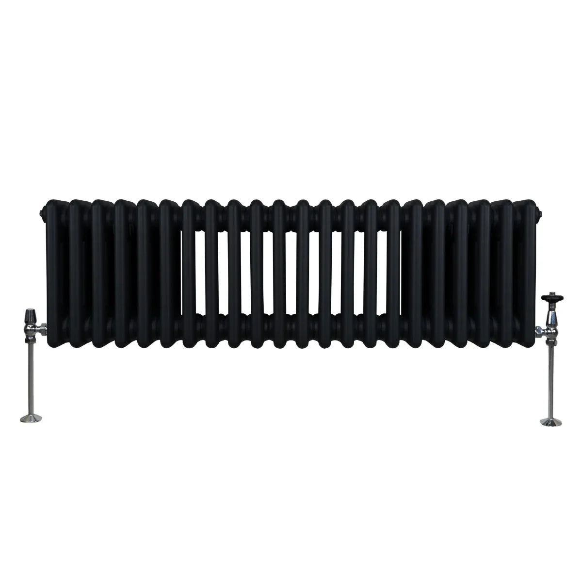 Monster Shop Traditional 3 Column Radiator - 300 x 1012mm - Black -