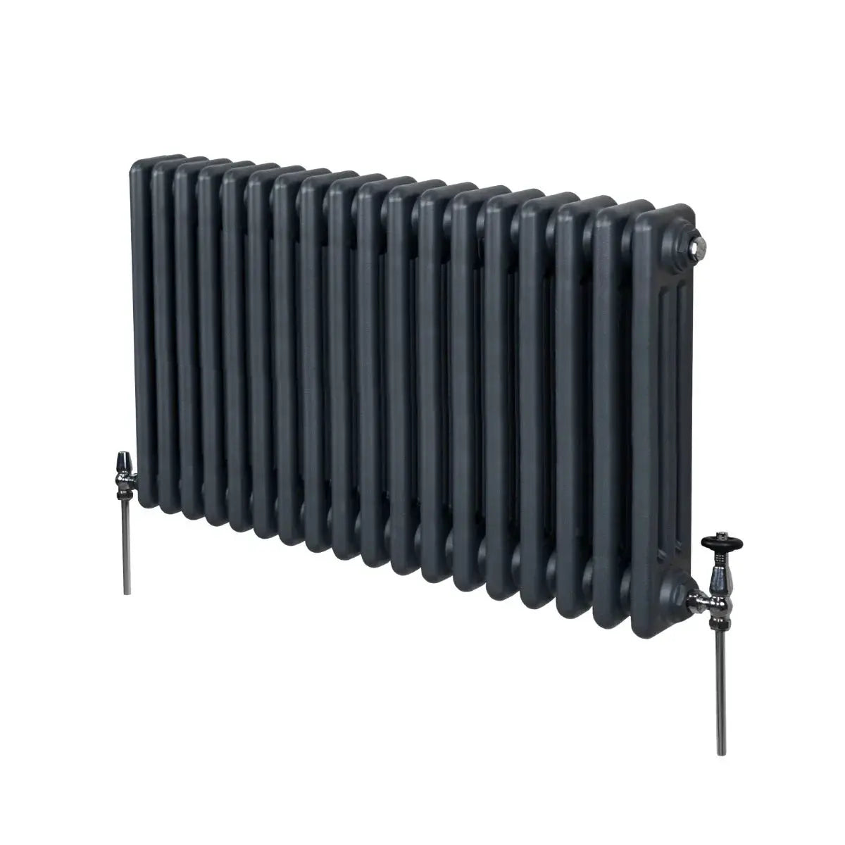Monster Shop Traditional 3 Column Radiator - 600 x 832mm - Anthracite Grey -