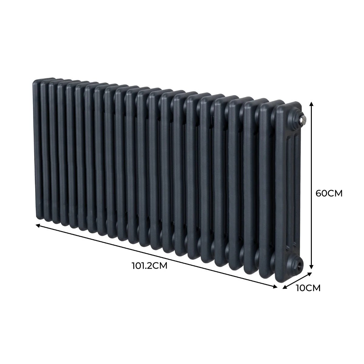 Monster Shop Premium 3Col Radiator 600x1012 Anthracite Home - Radiator