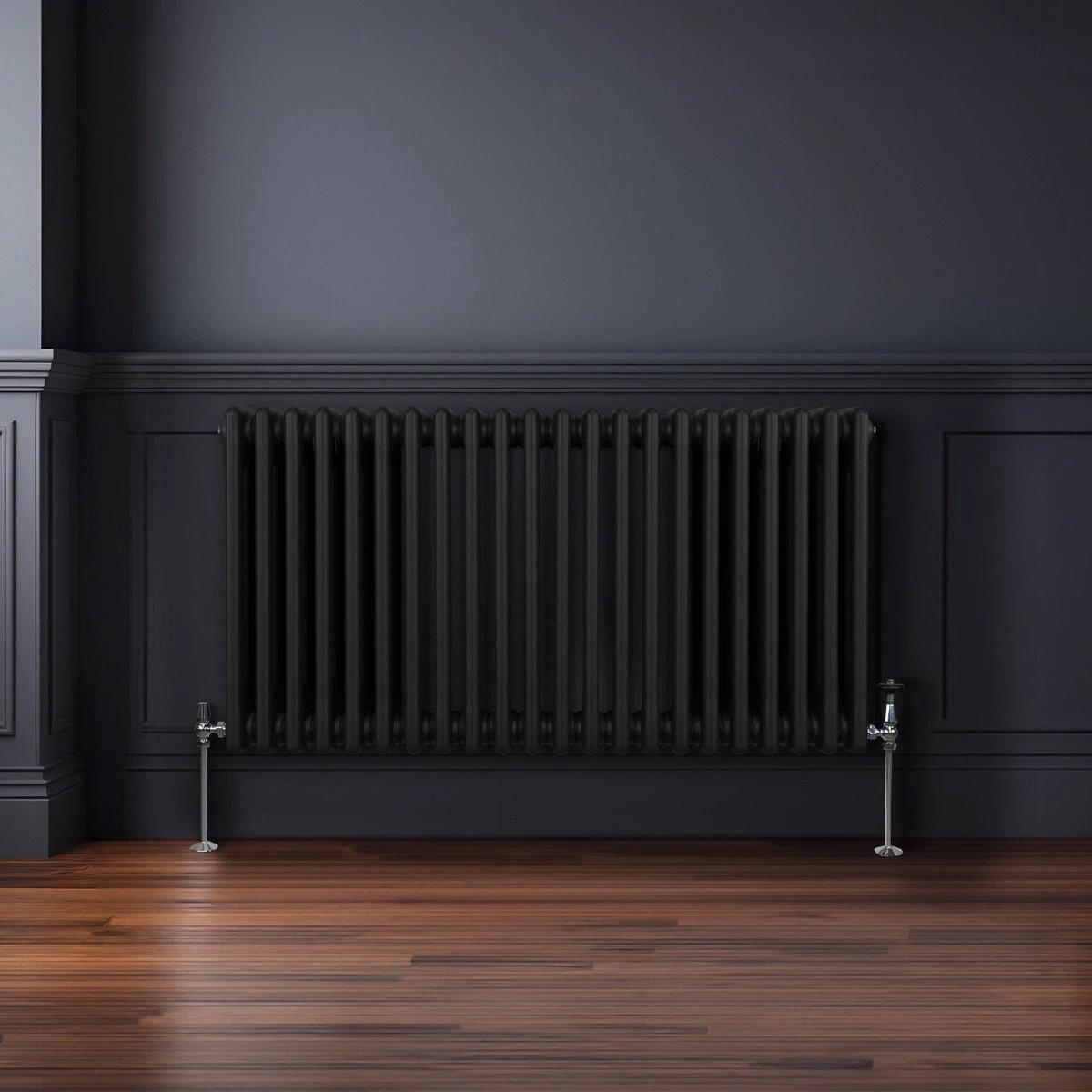 Monster Shop Classic 3 Column Radiator 600x1012mm Black Home - Radiator