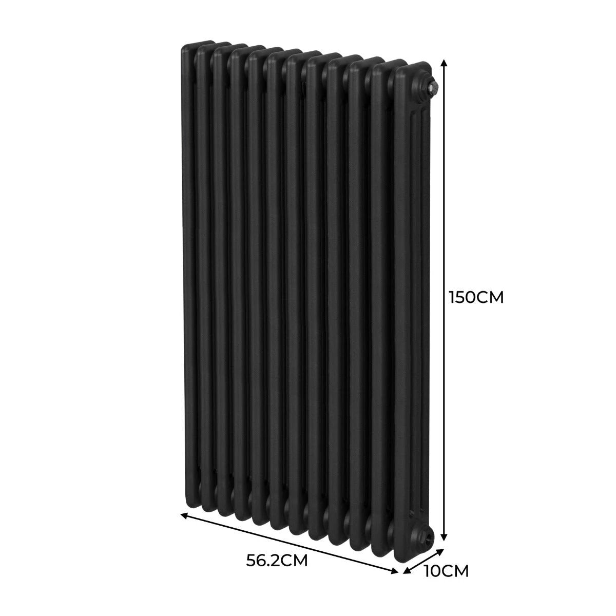 Premium Radiator 1500x562mm BlackThreeColumn Home by Monster Shop