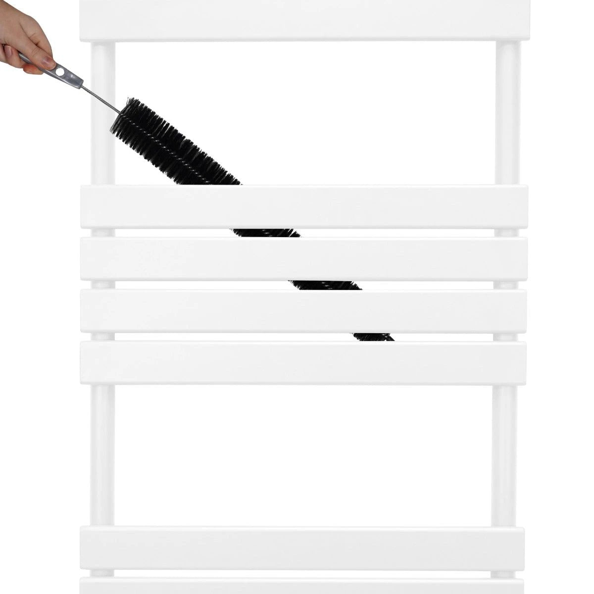 Premium Flat Panel Towel Radiator 1200x500 White by Monster Shop