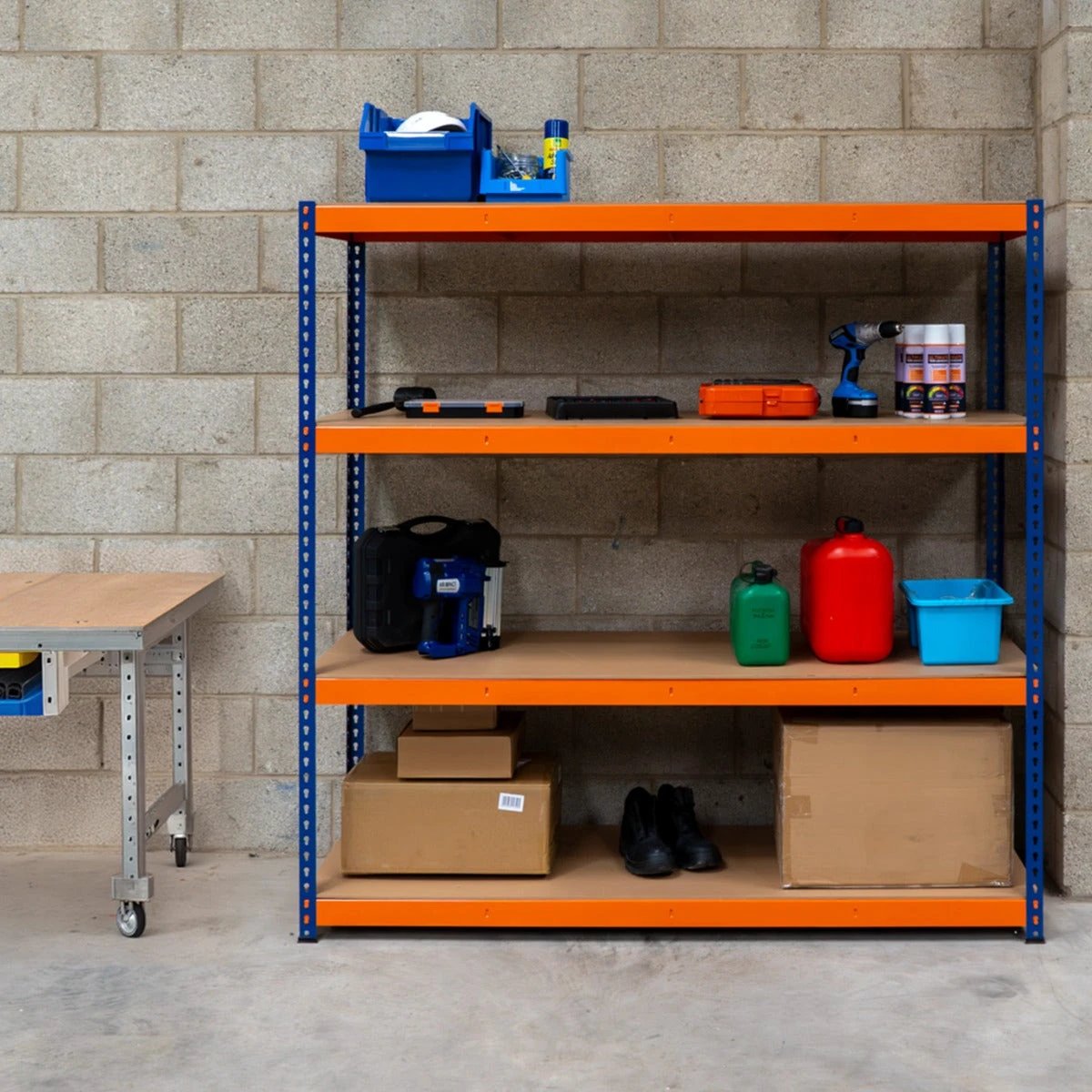 Monster Shop S-Rax 4 Shelf Racking - 180cm x 180cm x 60cm -