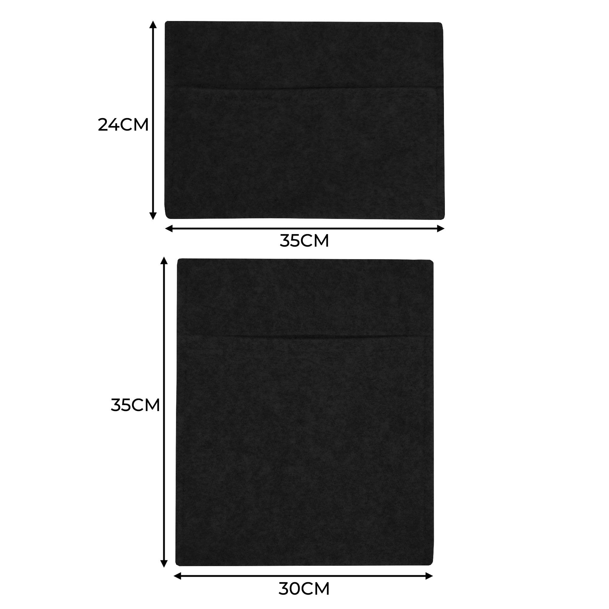 Van Carpet Lining & Storage Pouches - Black by Monster Shop