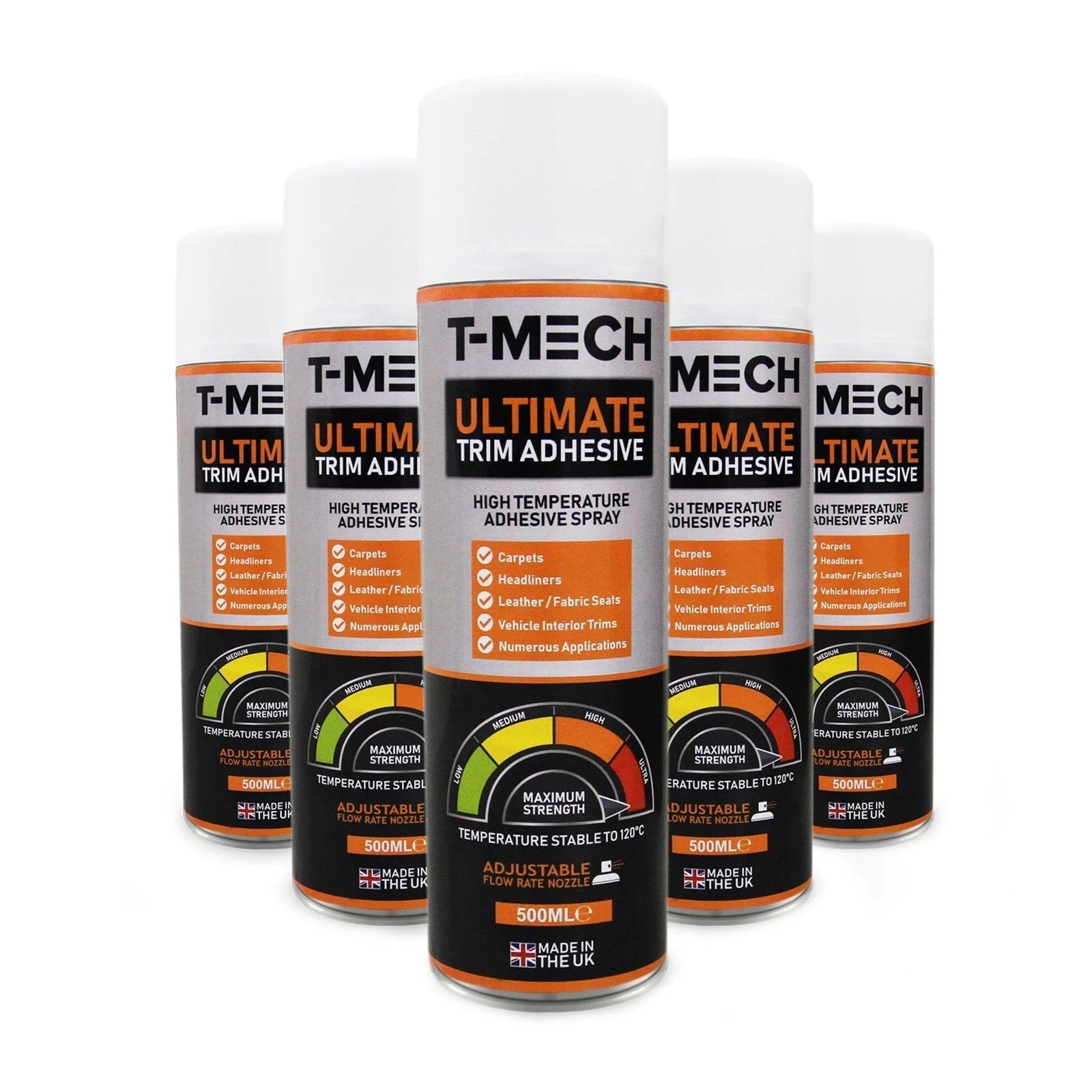 Monster Shop Anthracite Grey Van Carpet Lining, Storage Pouches & Adhesive Glue -