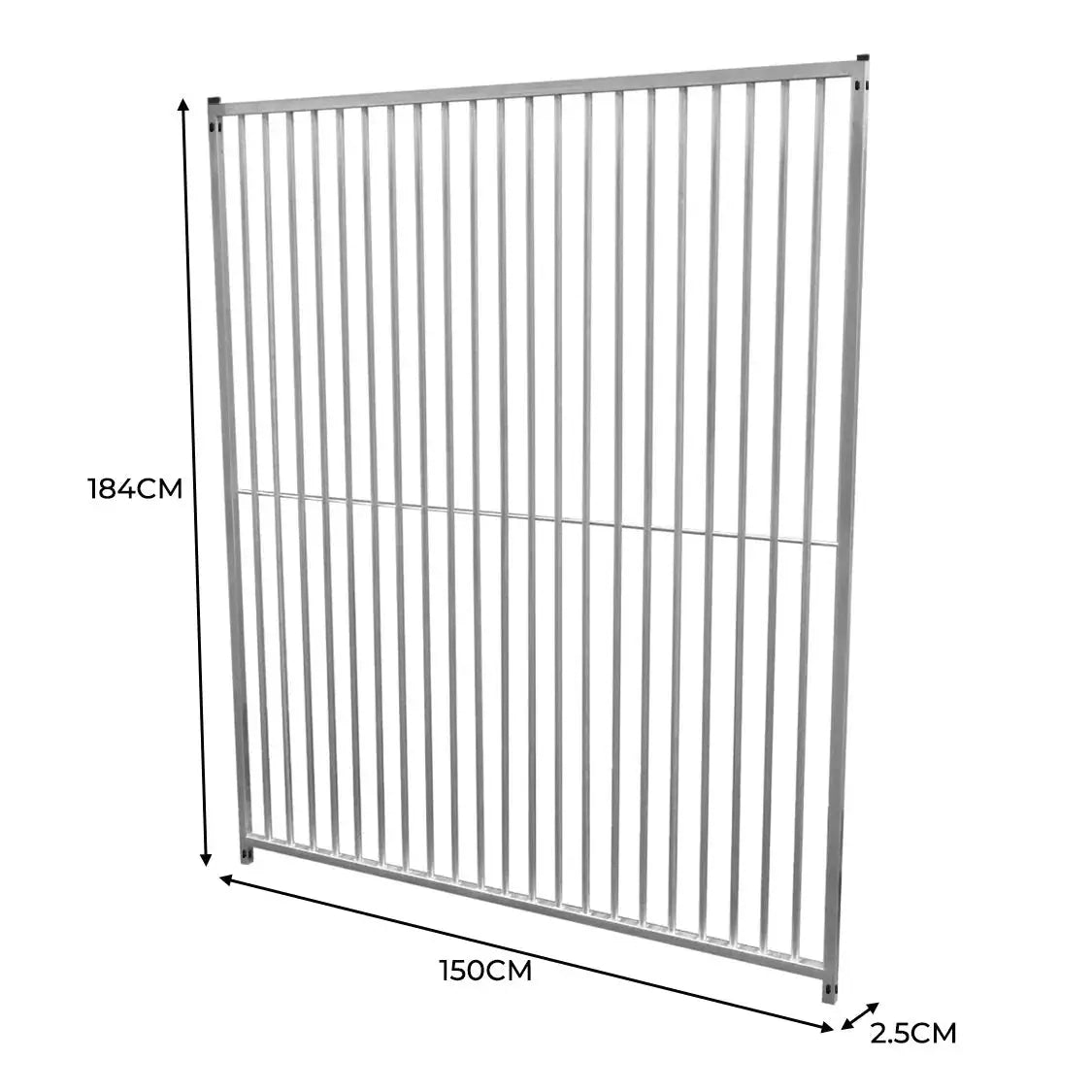 1.5m Dog Run Panel – 5cm Bar Spacing - from Monster Shop