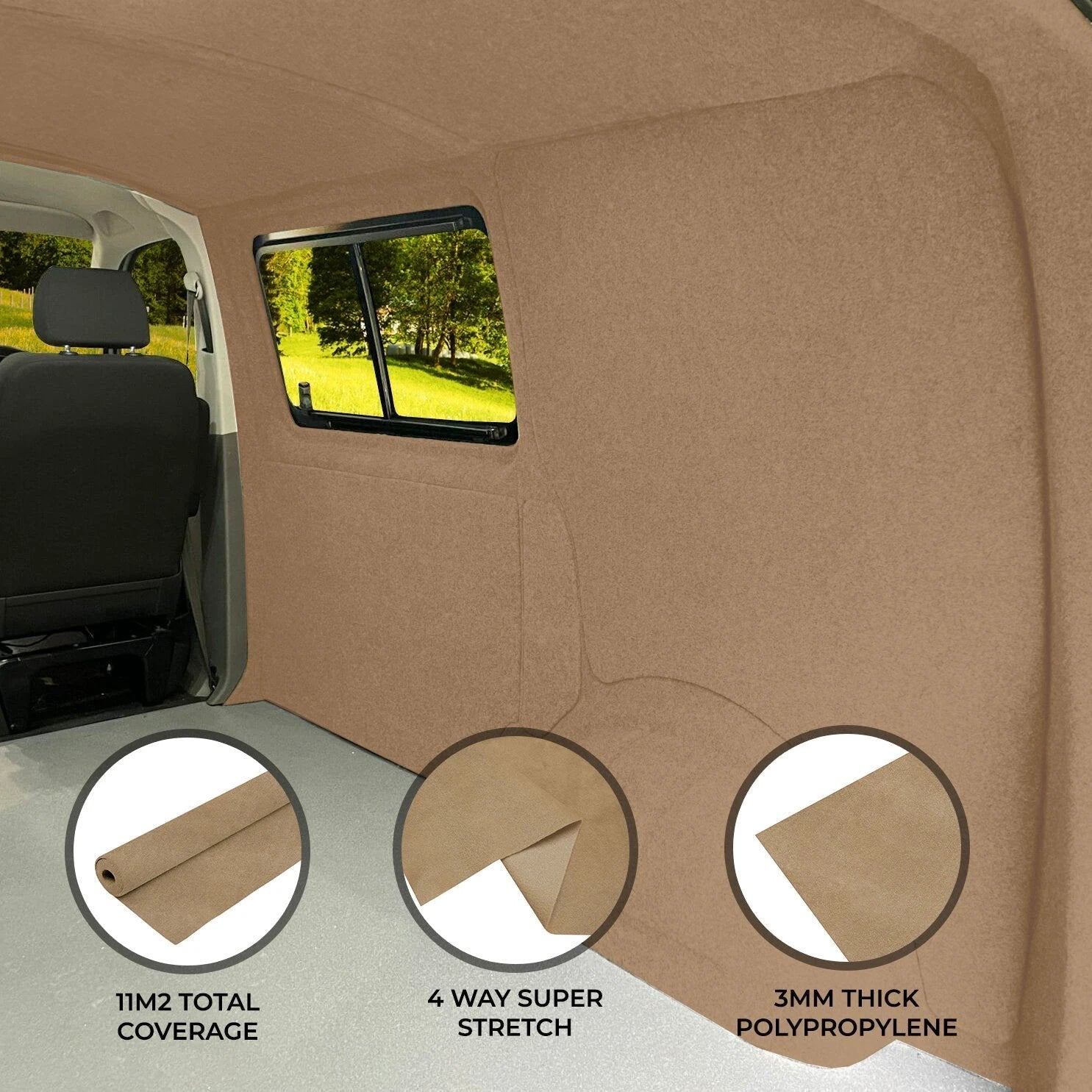Van Carpet Lining Beige by Monster Shop