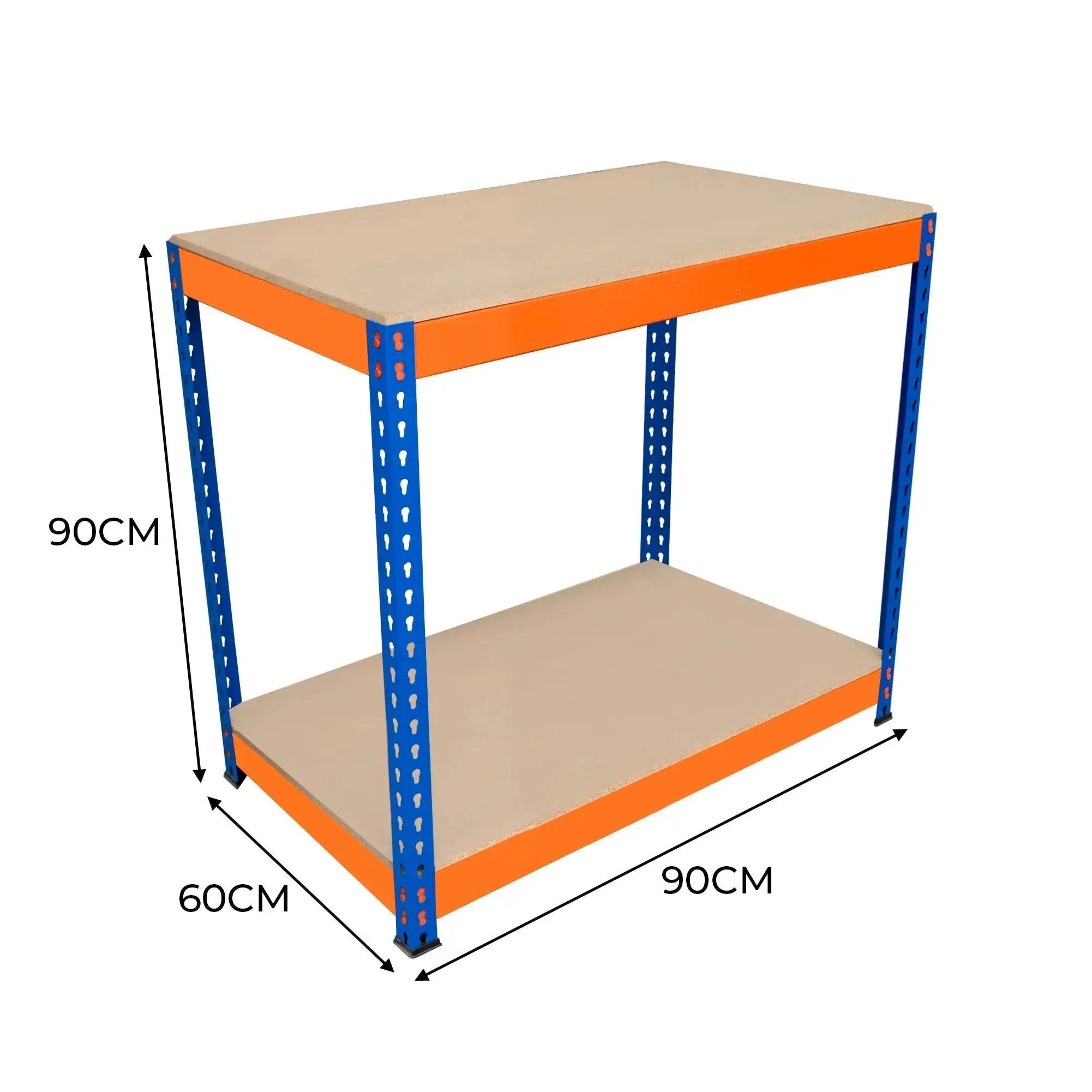 Monster Shop S-Rax 2 Tier Workbench - 90cm x 60cm x 90cm -