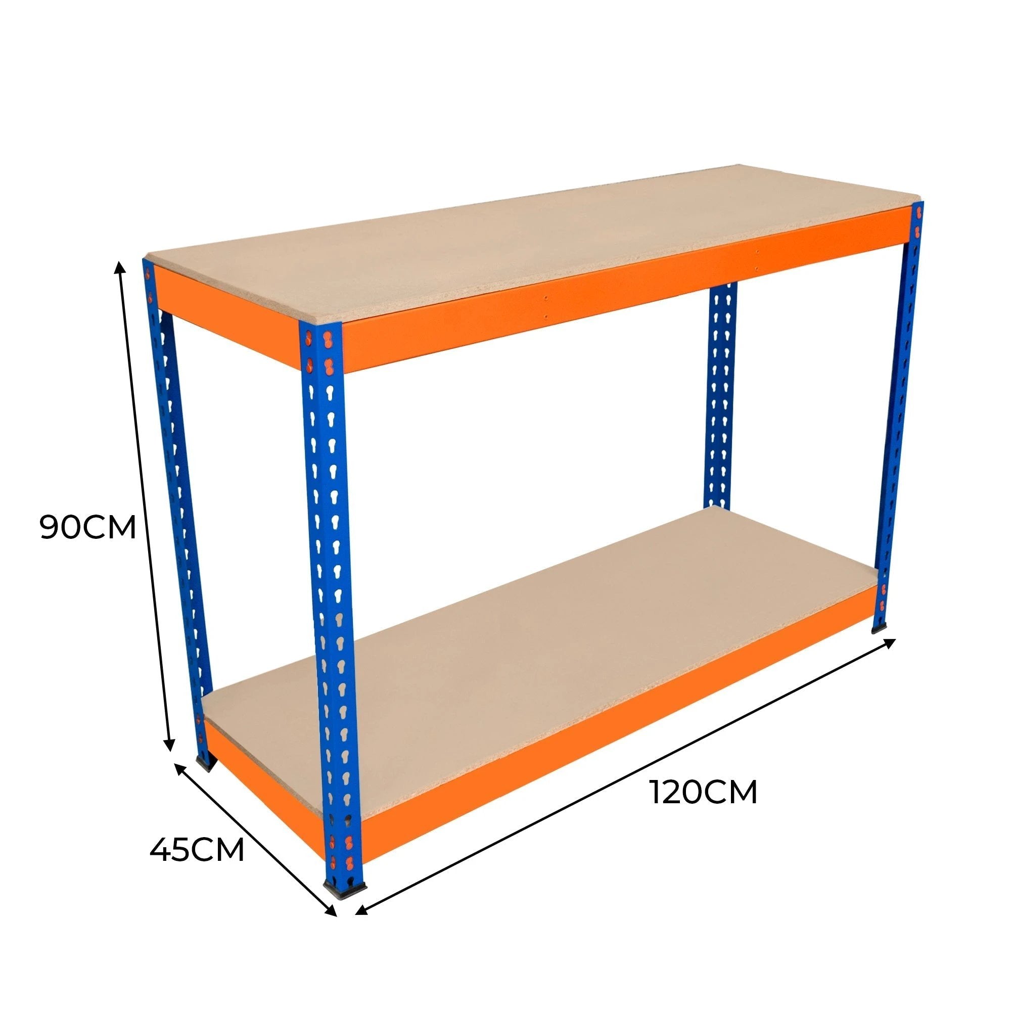S-Rax 2 Tier Workbench - 120cm x 45cm x 90cm by Monster Shop