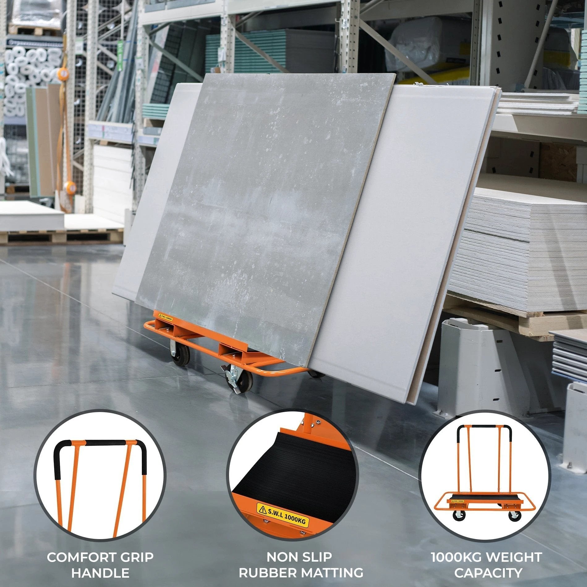 Dry Wall Cart Plasterboard Trolley by Monster Shop