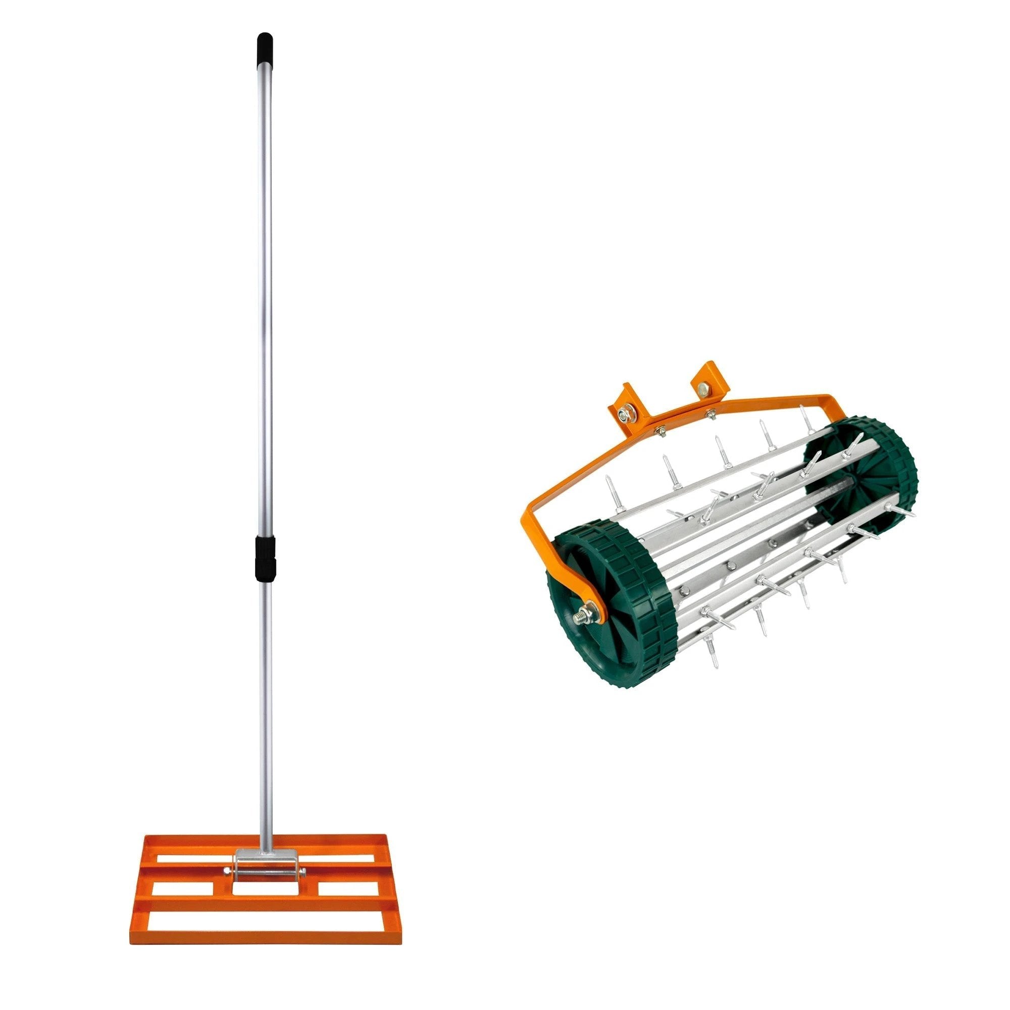 Monster Shop 50cm Lawn Leveller & Aerator – Orange -