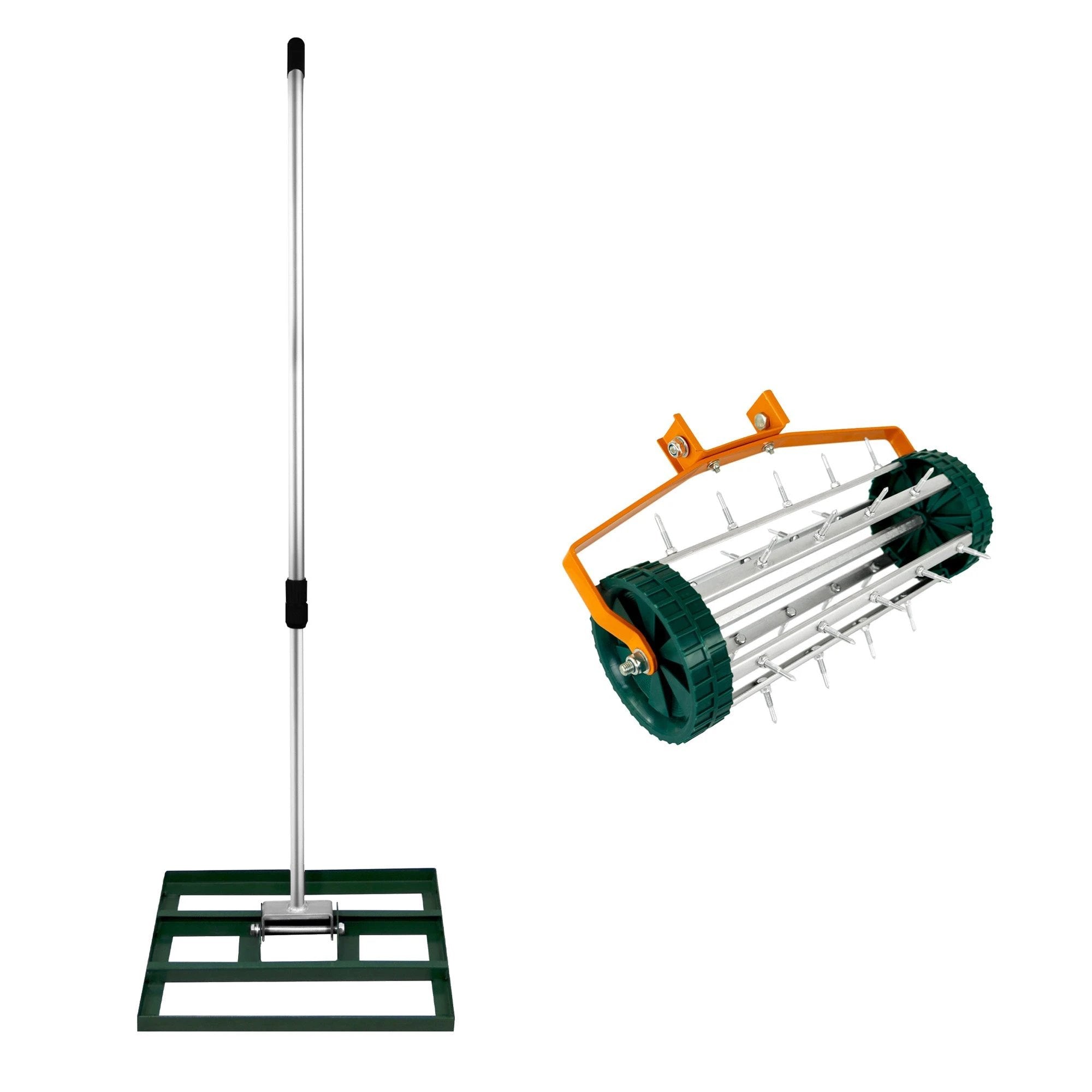 Monster Shop 50cm Lawn Leveller & Aerator – Green -