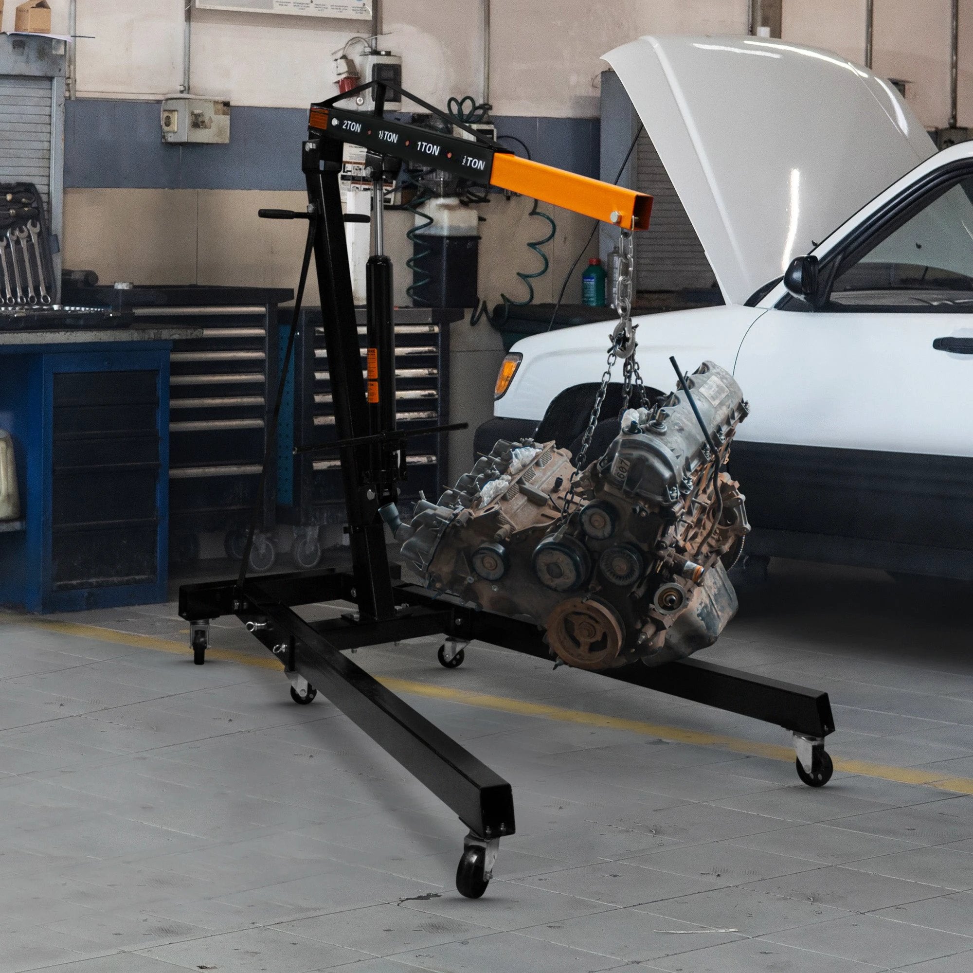 Monster Shop Hydraulic Engine Crane - 2 Tonne -