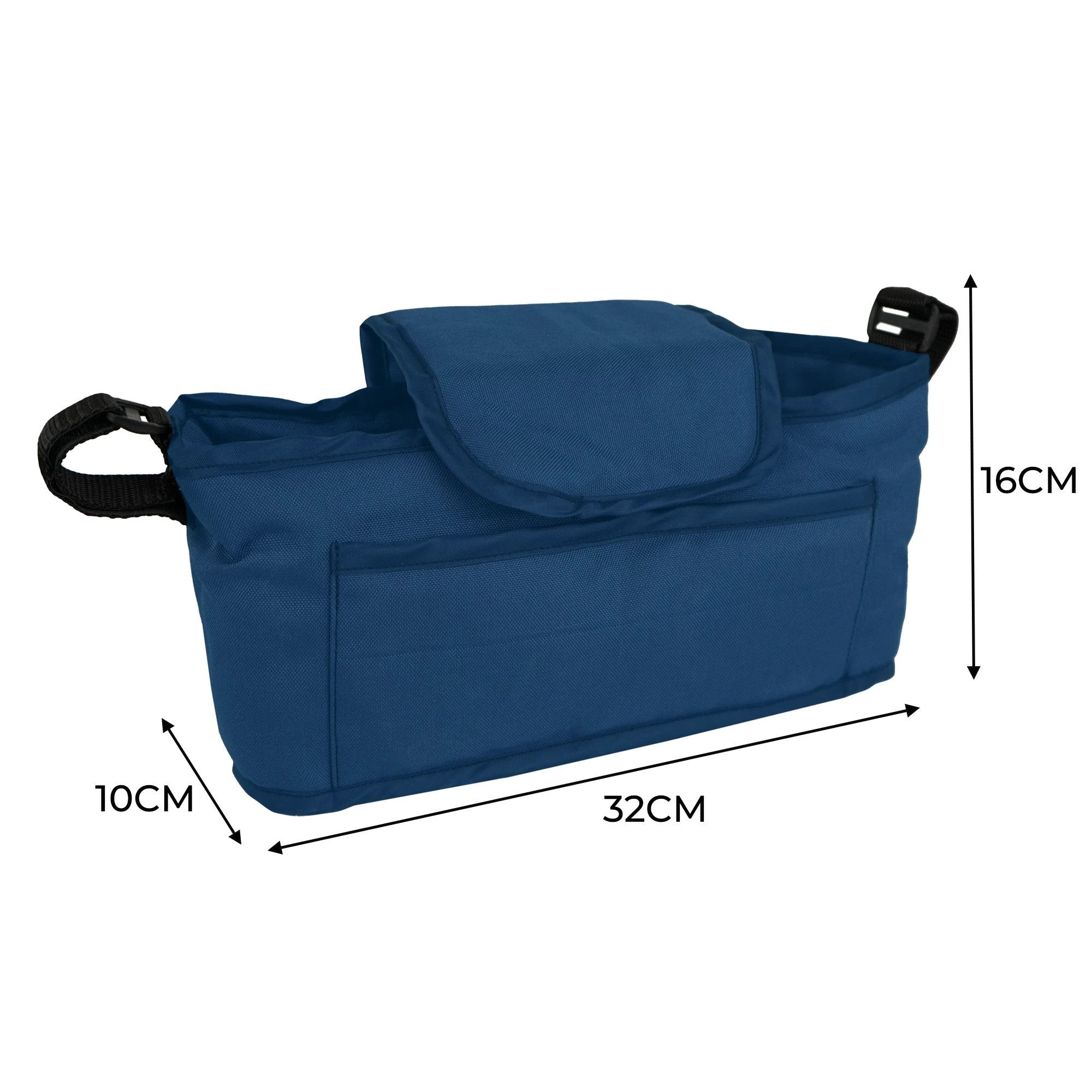Monster Shop Pet Stroller Caddy Bag - Navy Blue -