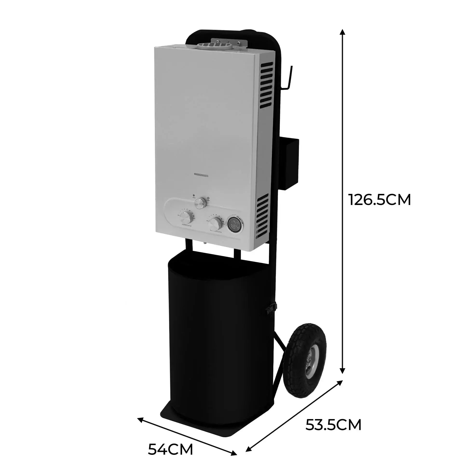 Monster Shop Deluxe Portable Horse Shower - Black -