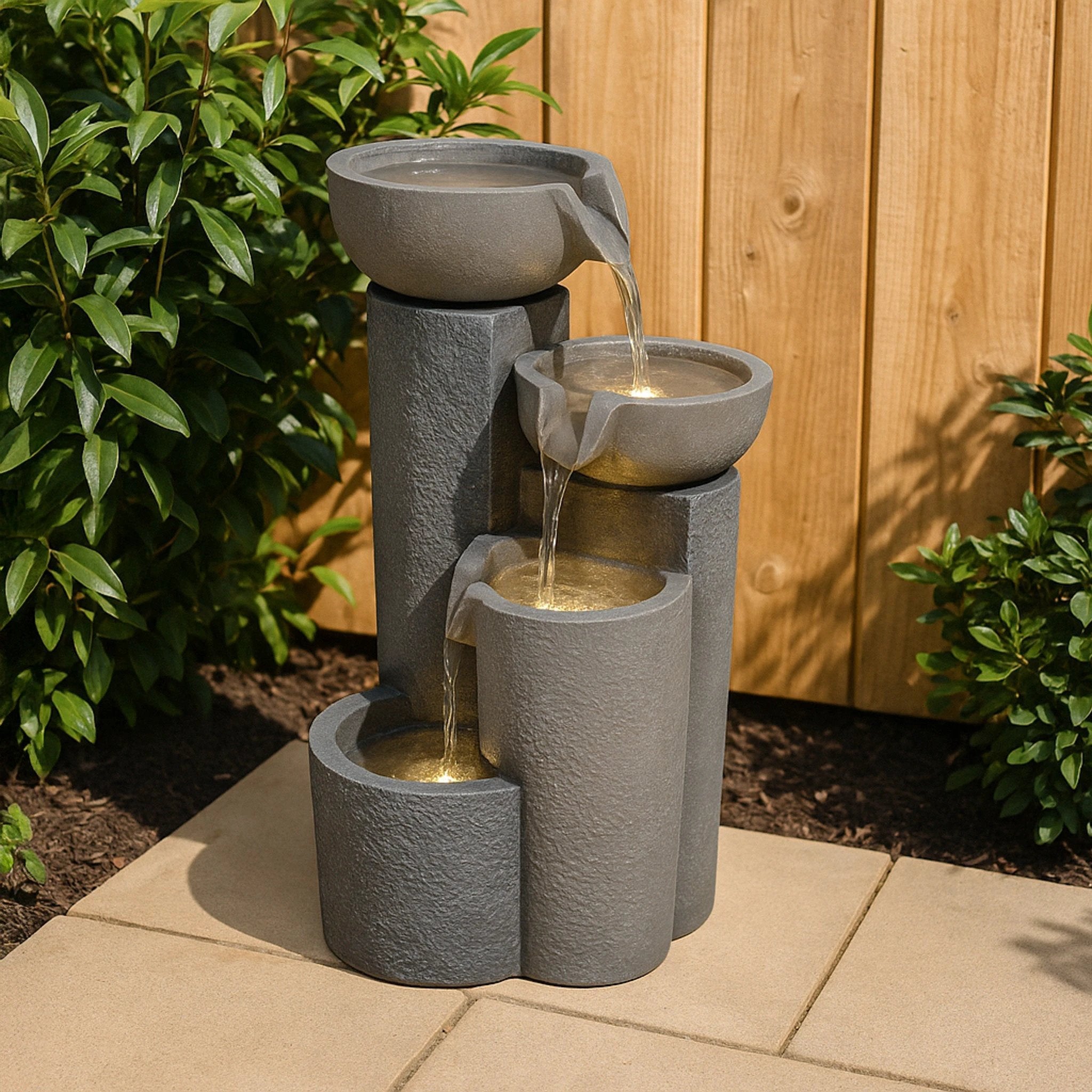 Electric Water Feature - Tranquil Tiers by Monster Shop