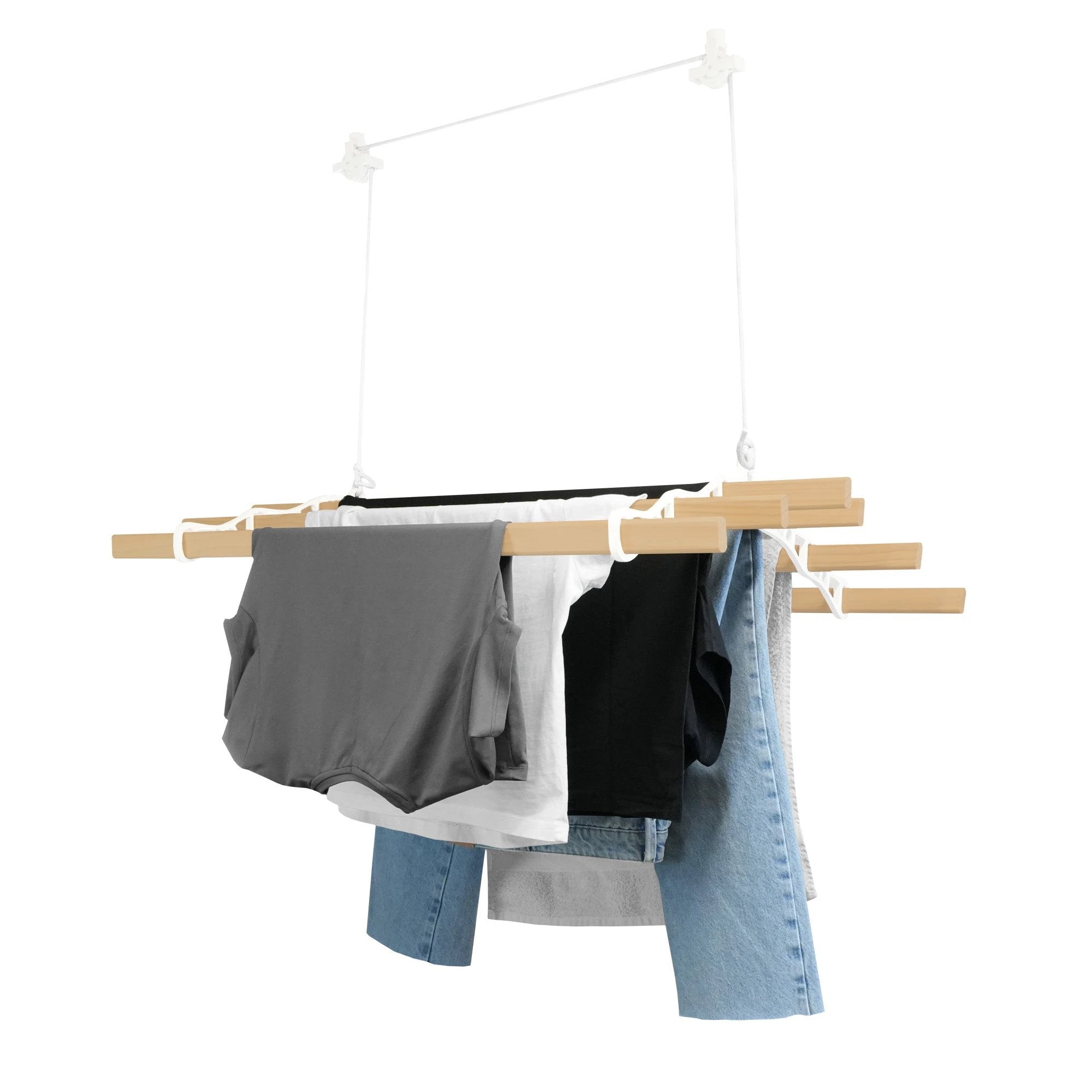 Clothing Airer Ceiling Pulley - White - 0.9m by Monster Shop