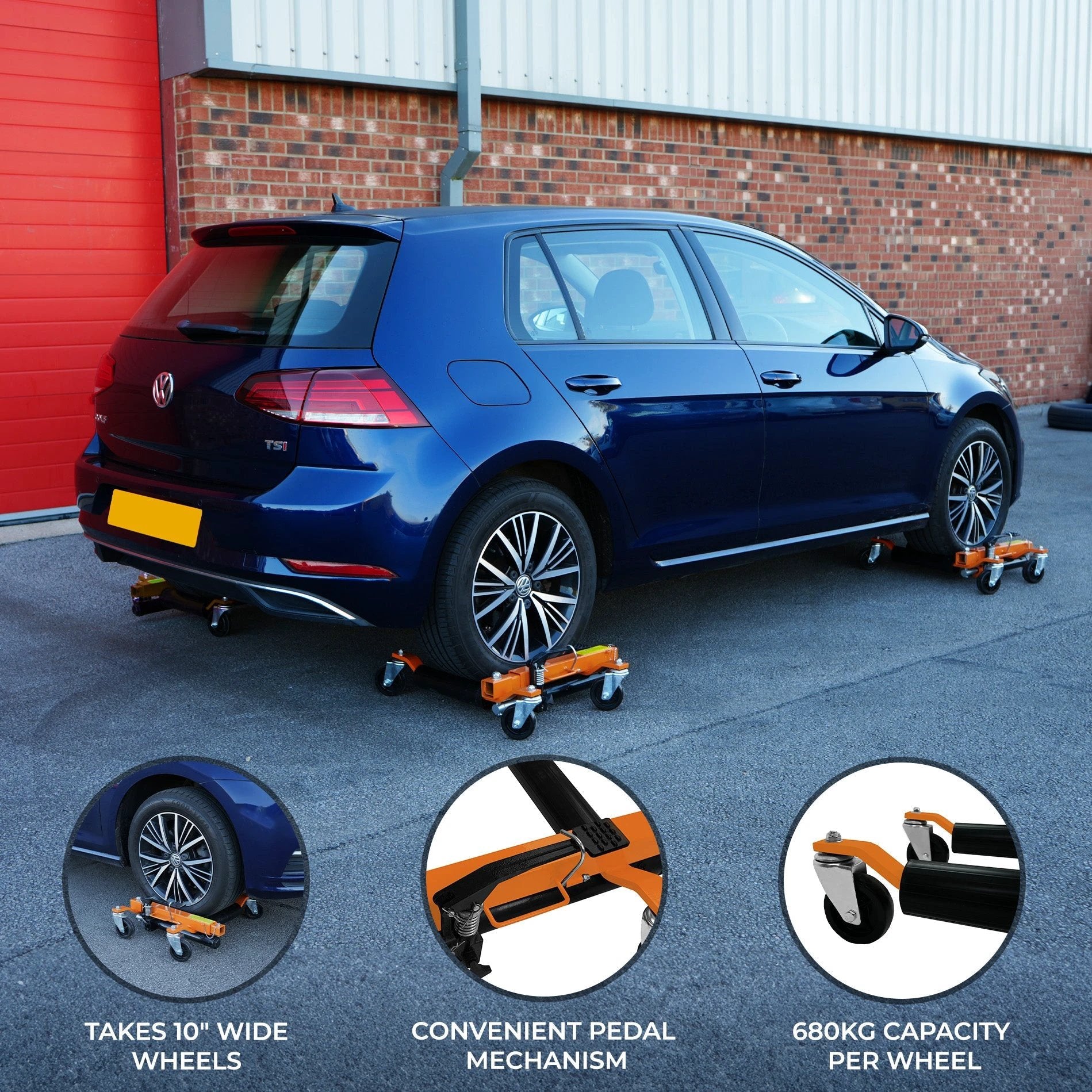 Hydraulic Positioning Skates x 4 by Monster Shop