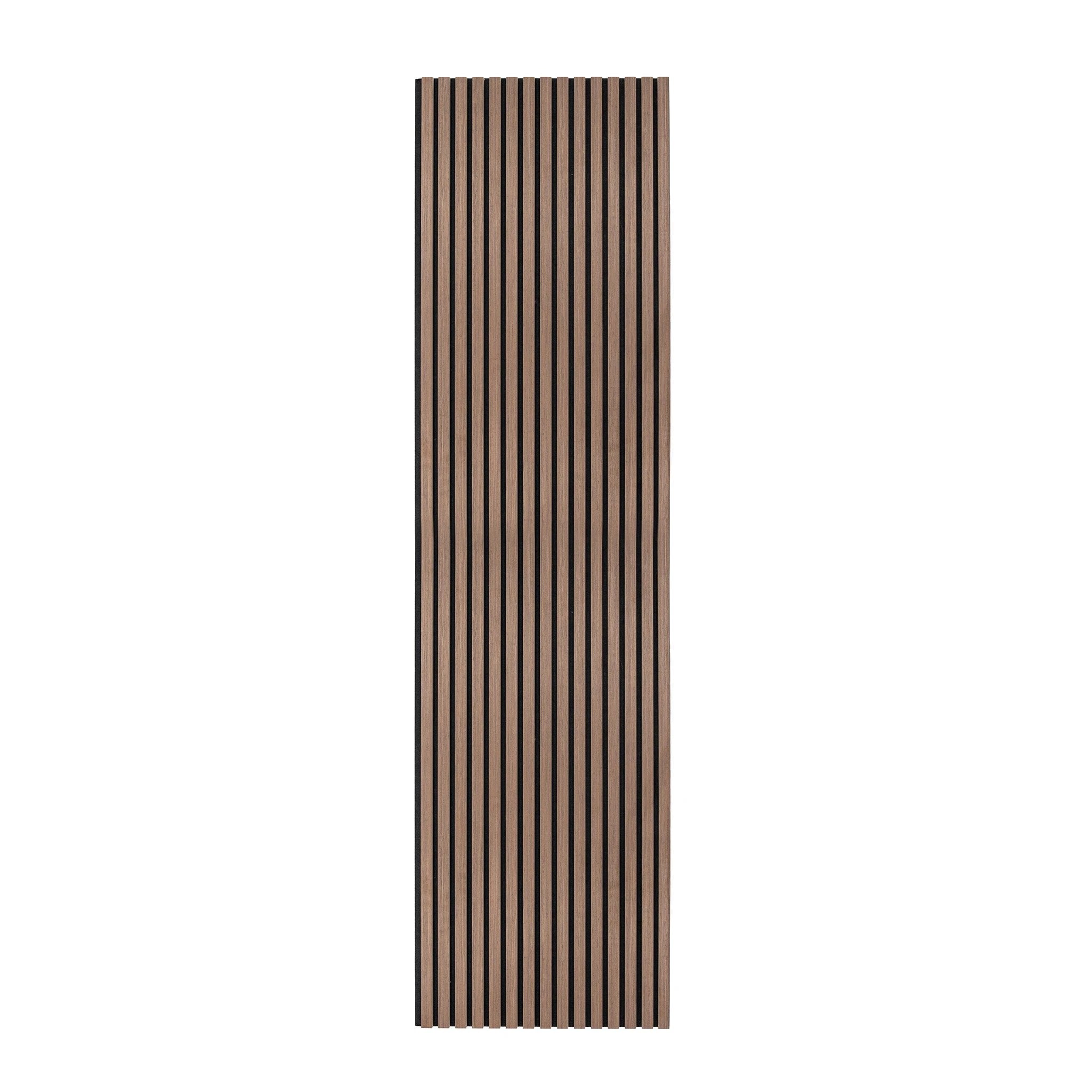Acoustic Slat Wall Panel - Dark Walnut by Monster Shop