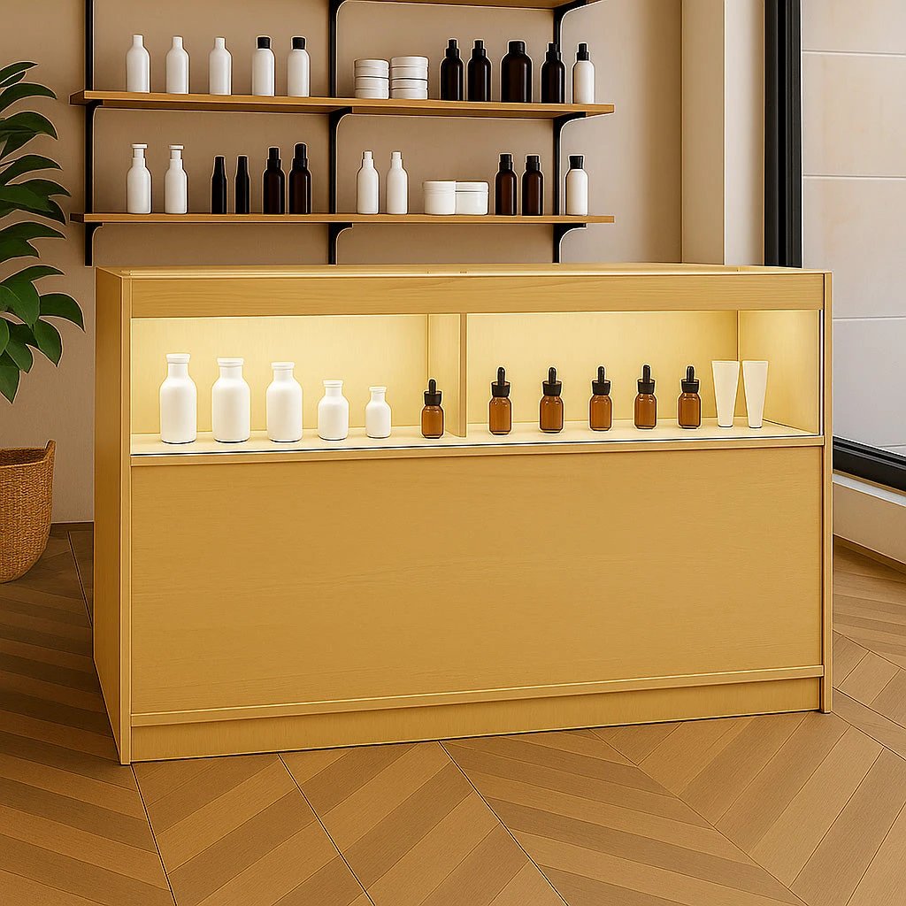 Monster Shop LED Retail Shop Counter B1500 - Maple -