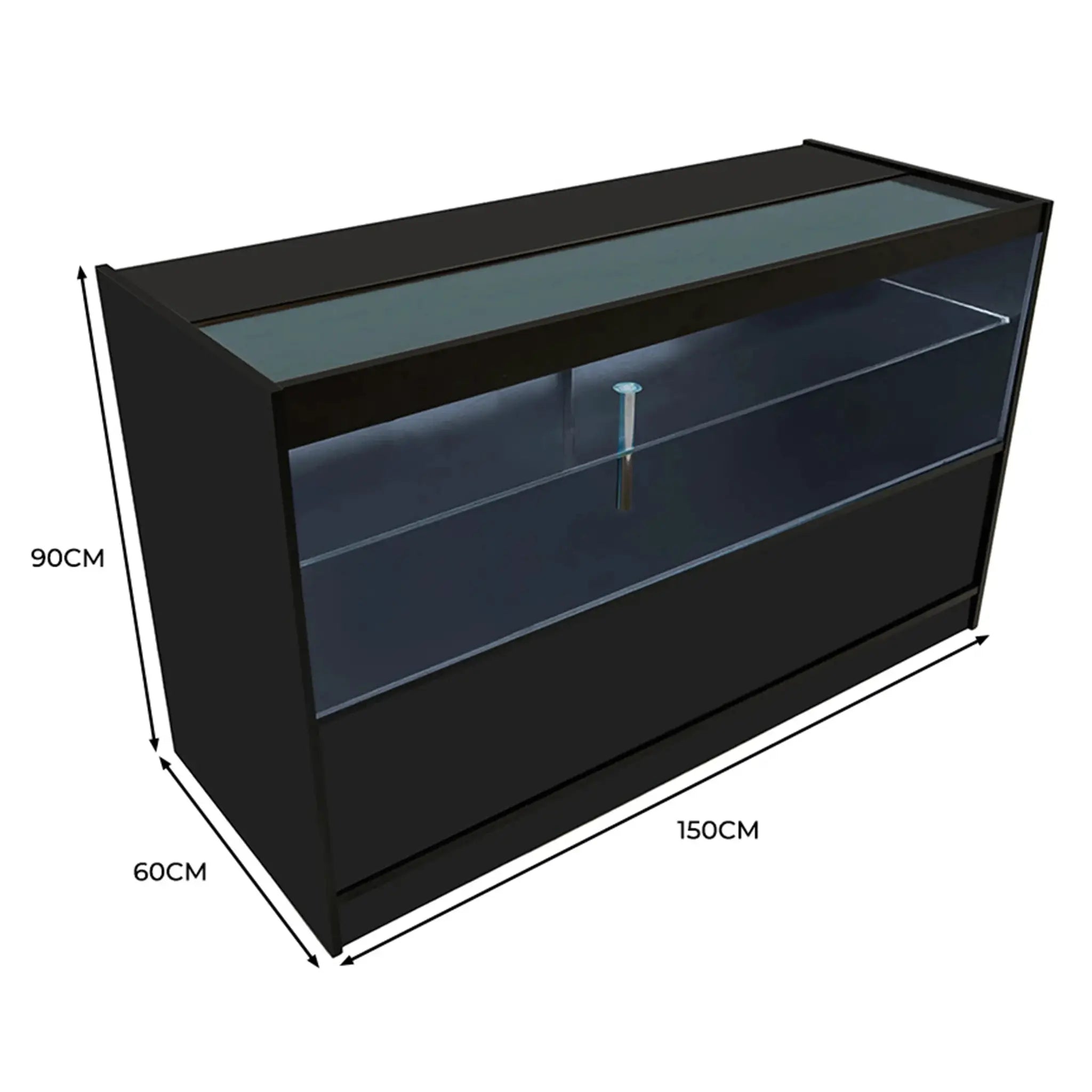 Monster Shop LED Retail Shop Counter C1500 - Black -