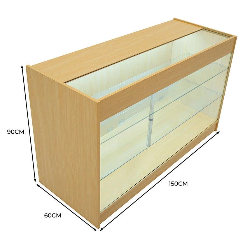 LED Retail Shop Counter K1500 - Maple by Monster Shop