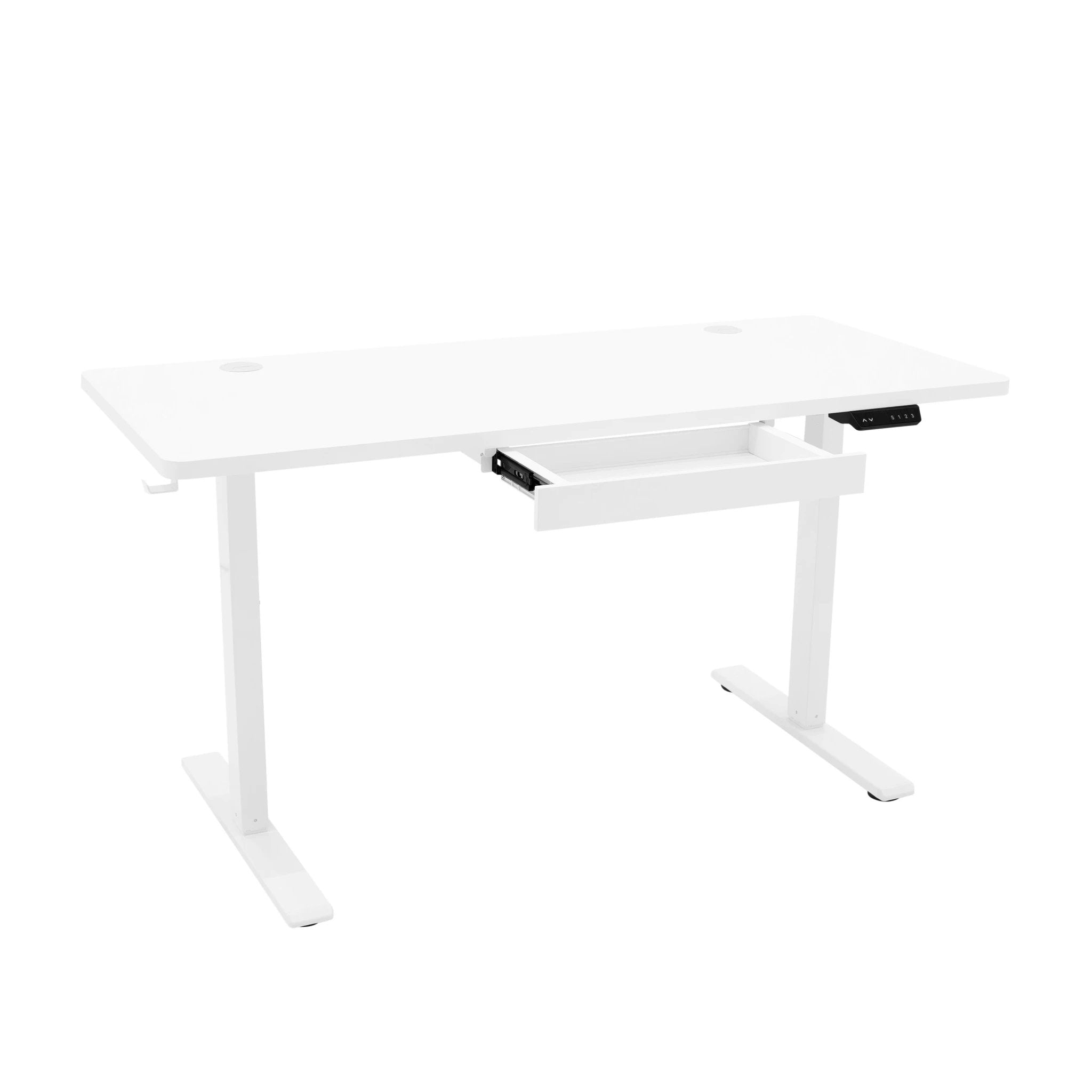 Electric Standing Desk With Drawer - 140cm x 60cm by Monster Shop