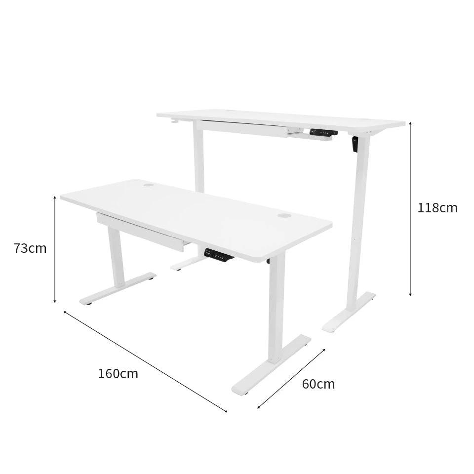 Monster Shop Electric Standing Desk With Drawer - 160cm x 60cm -