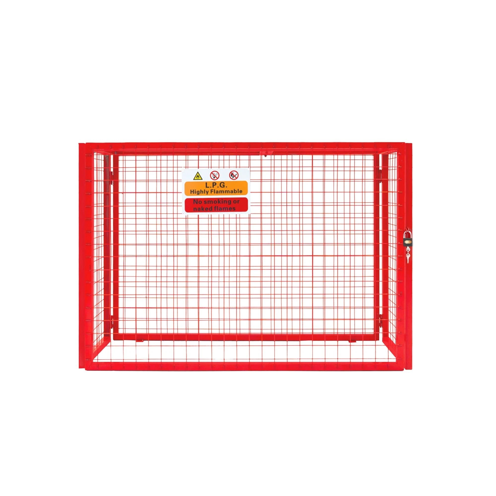 Monster Shop Red Gas Bottle Collapsible Mesh Cage - 100cm x 140cm x 50cm -