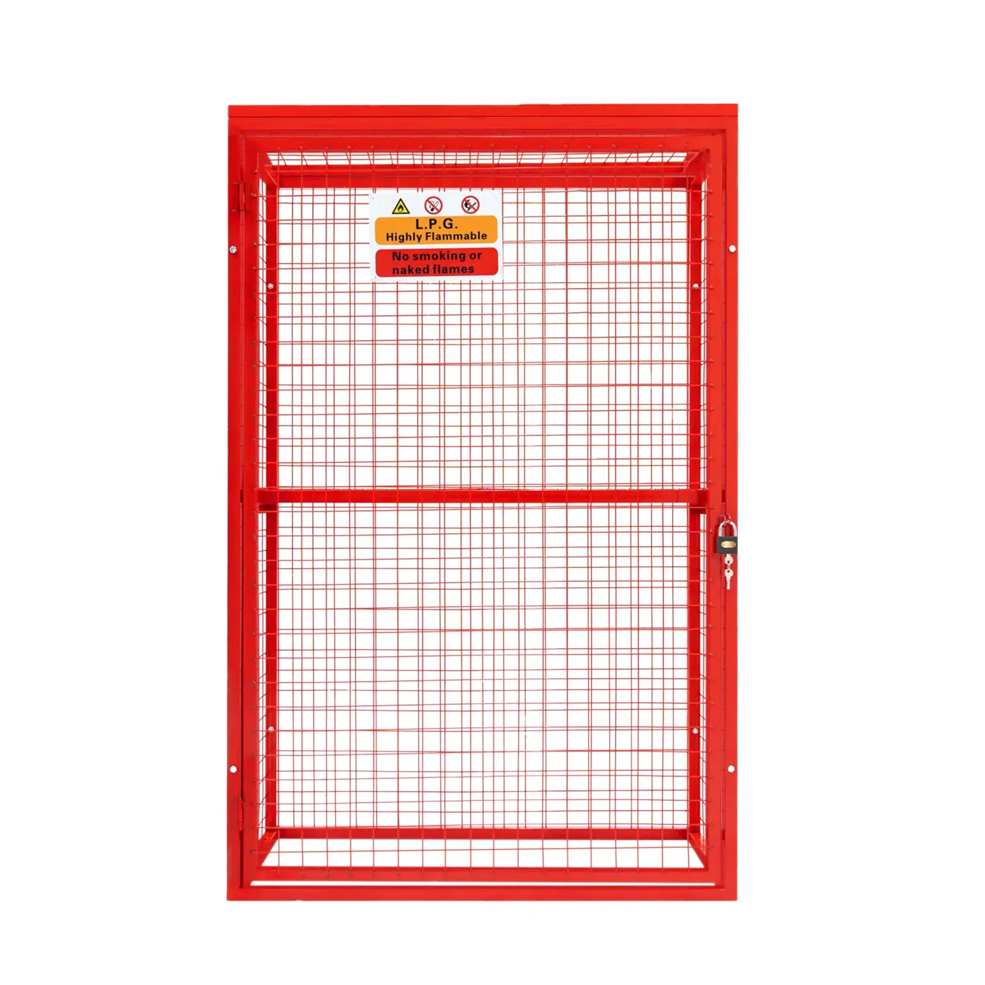 Red Gas Bottle Collapsible Mesh Cage – 181cm x 116cm x 57cm - from Monster Shop