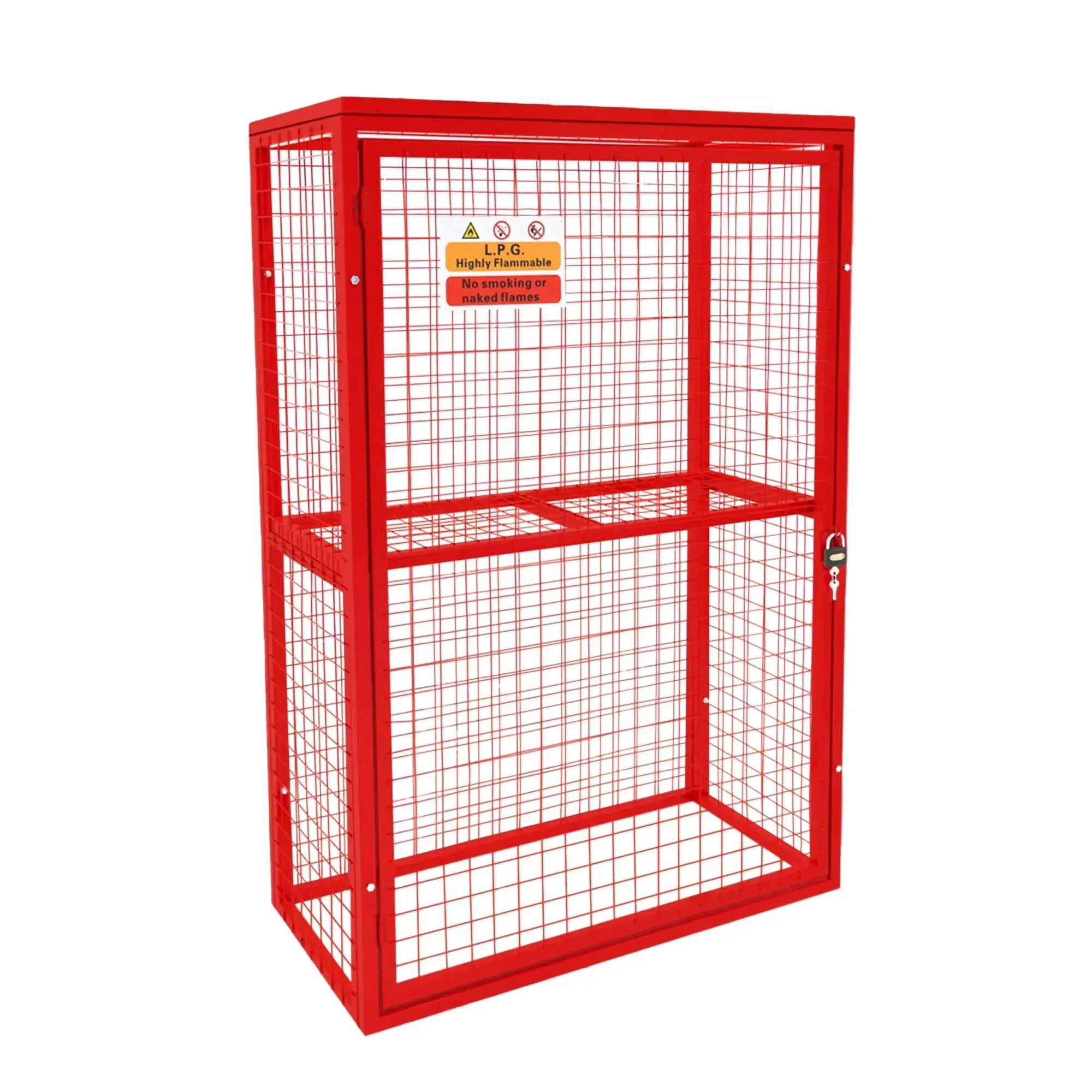 Red Gas Bottle Collapsible Mesh Cage – 181cm x 116cm x 57cm - from Monster Shop