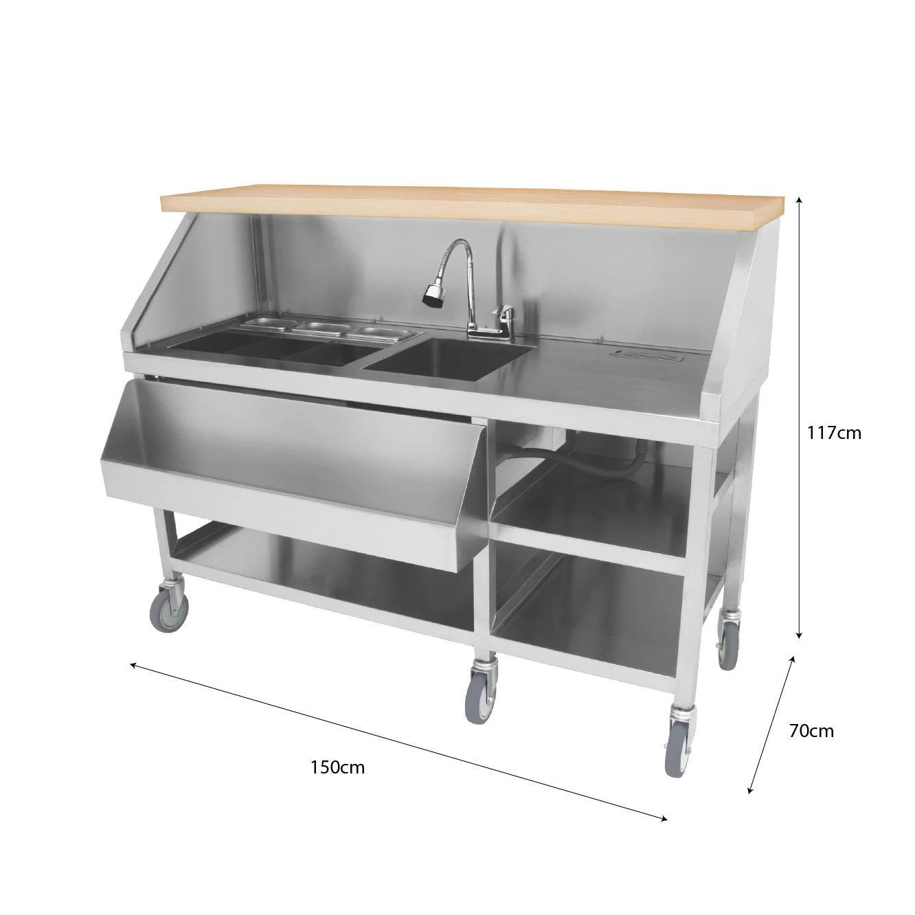 Mobile Cocktail Bar Station by Monster Shop