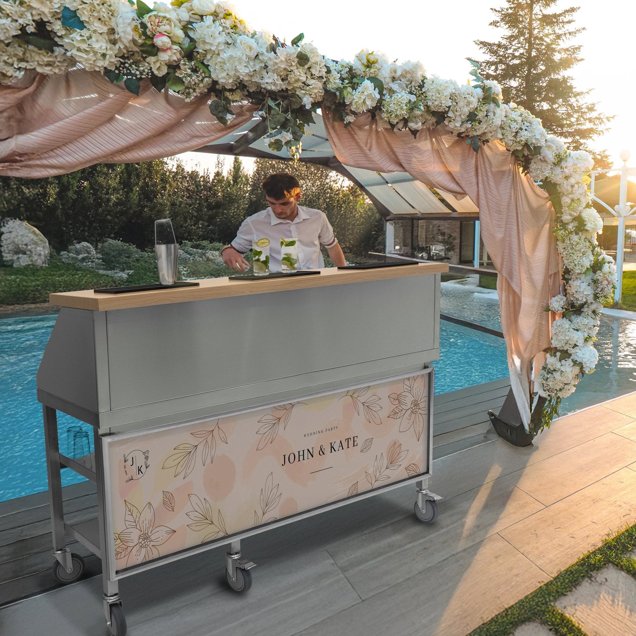 Mobile Cocktail Bar Station by Monster Shop