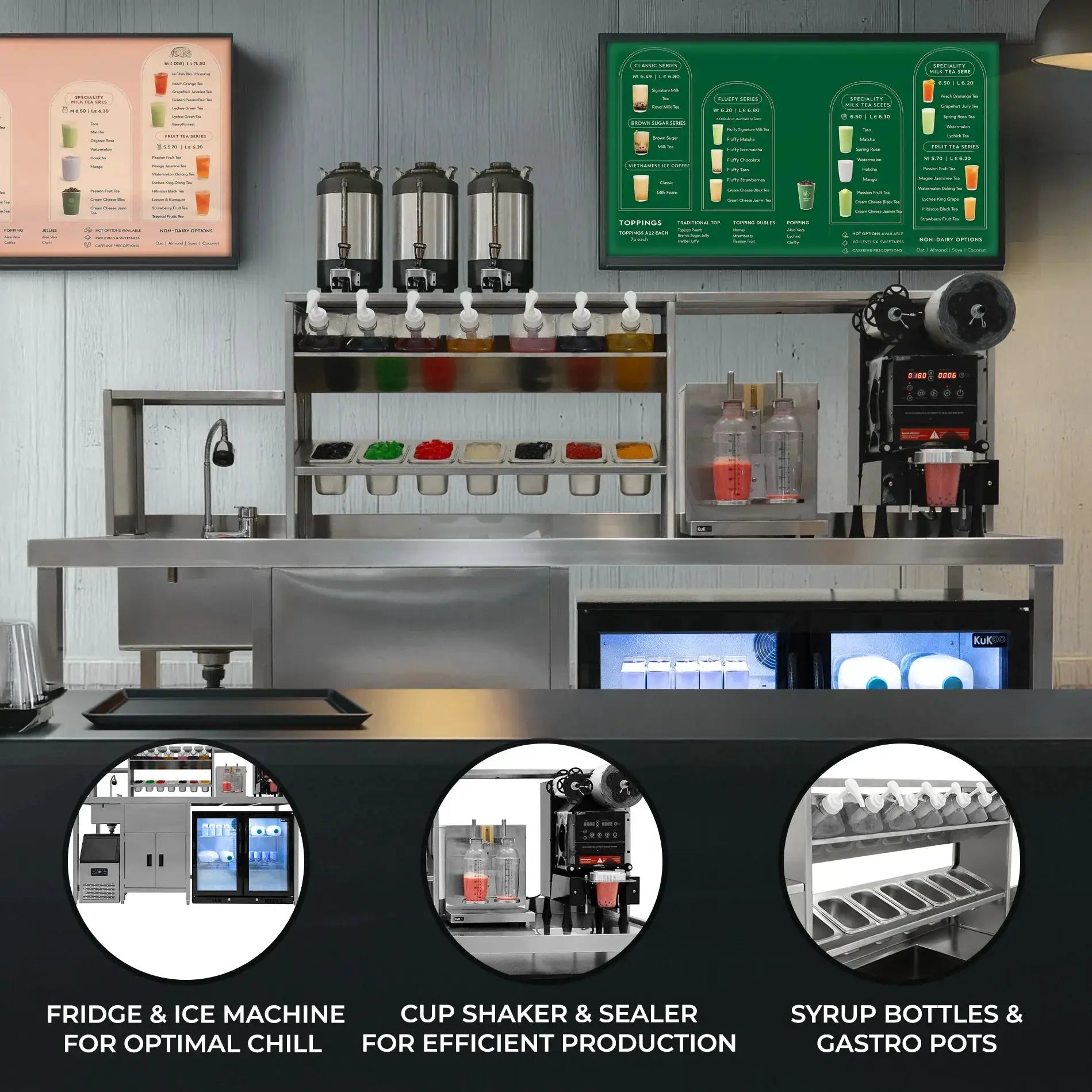 Monster Shop Bubble Tea Workstation Complete Package -