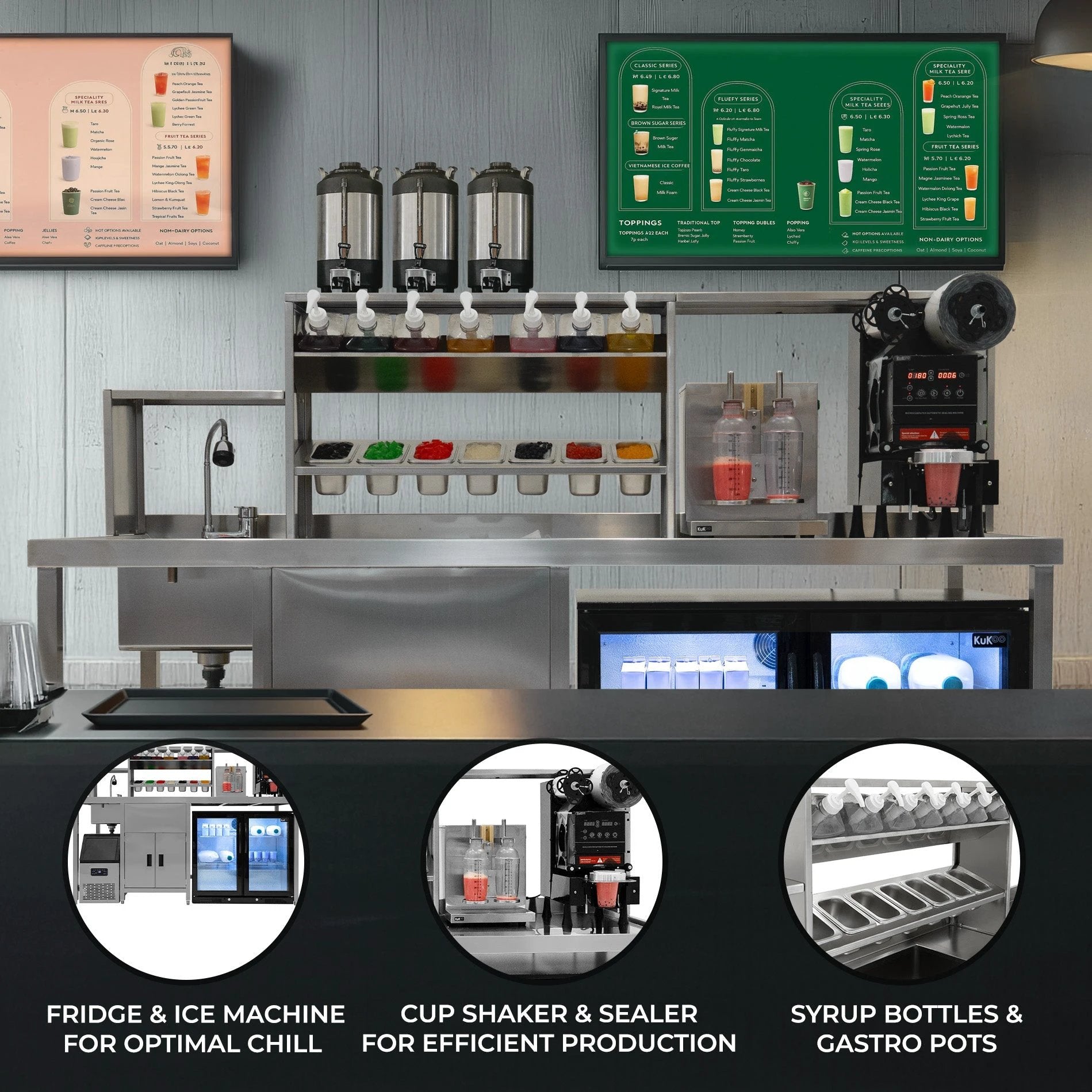 Bubble Tea Workstation Ultimate Package by Monster Shop
