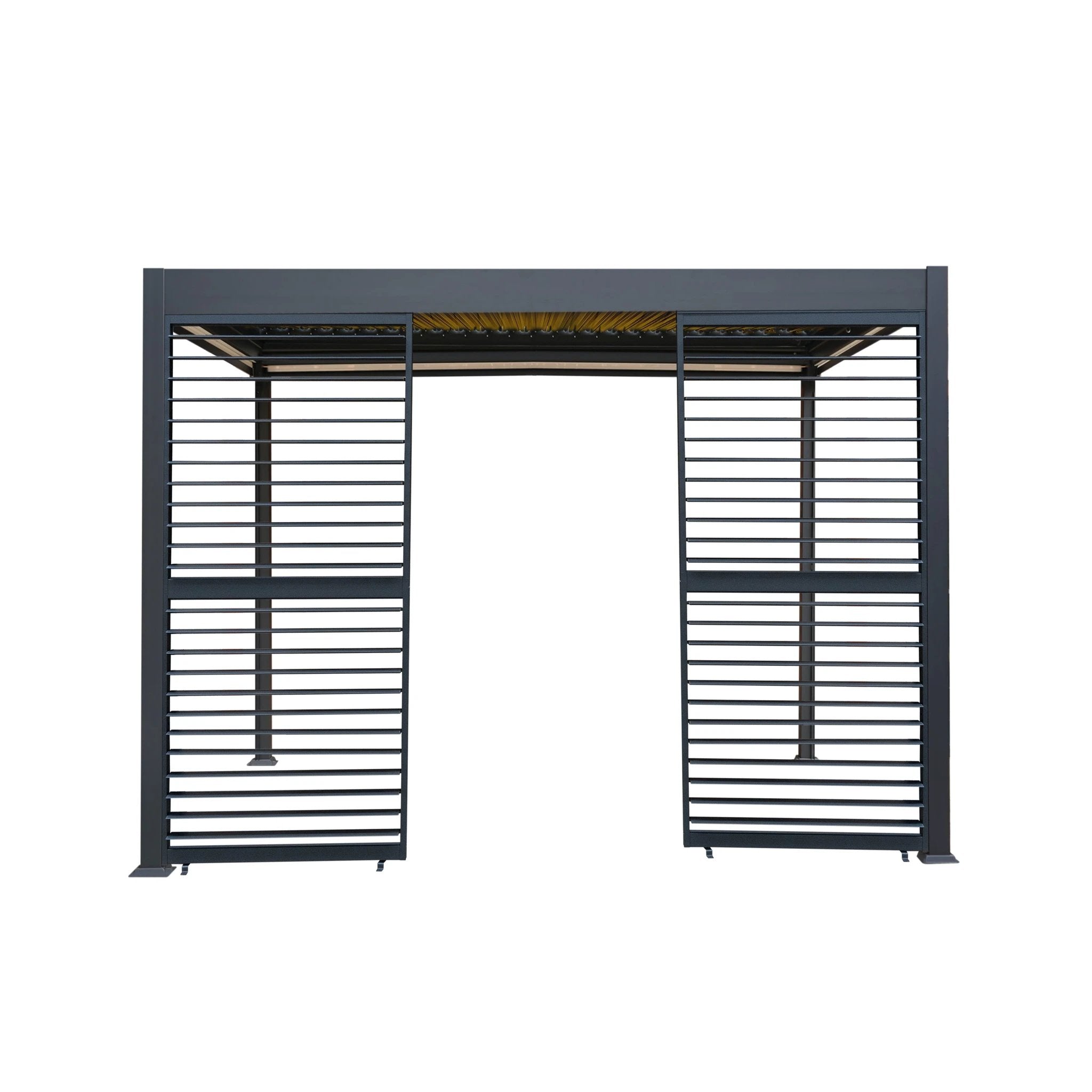 Monster Shop Premium Pergola 3m x 3m Aluminium With Blinds LED - Uncategorized Gazebos