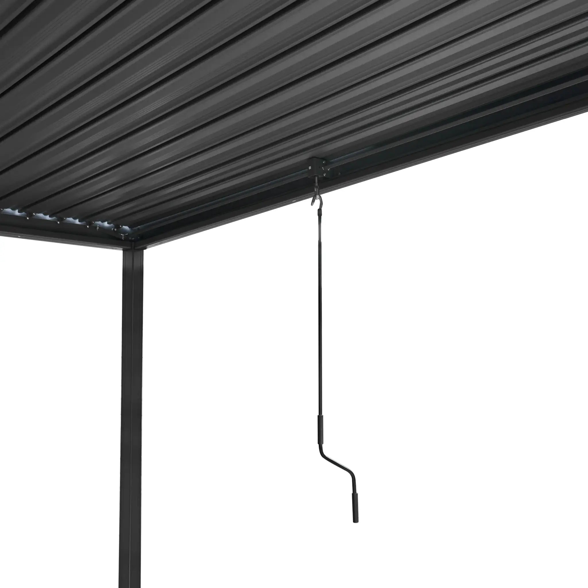 Monster Shop Aluminium Pergola With Anthracite Blinds - 3m x 4m -