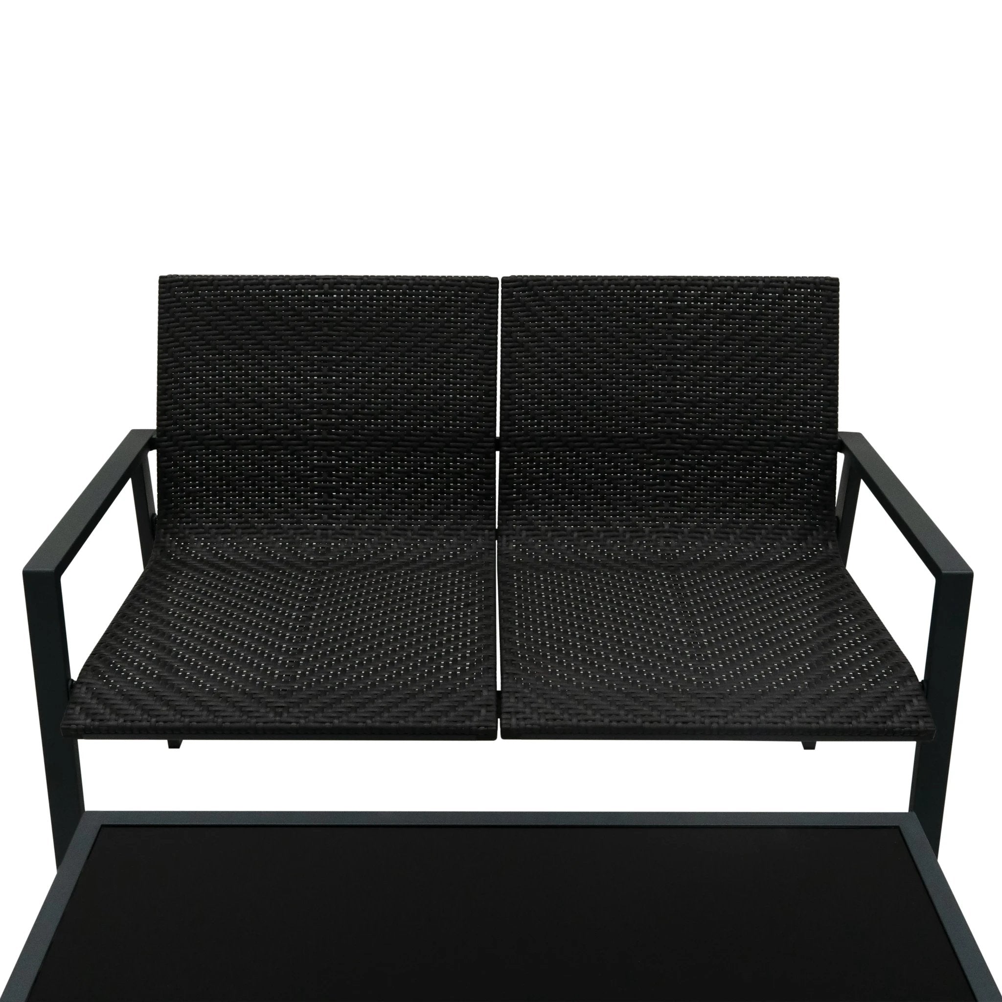 Monster Shop Rattan Patio Furniture Set - Black -