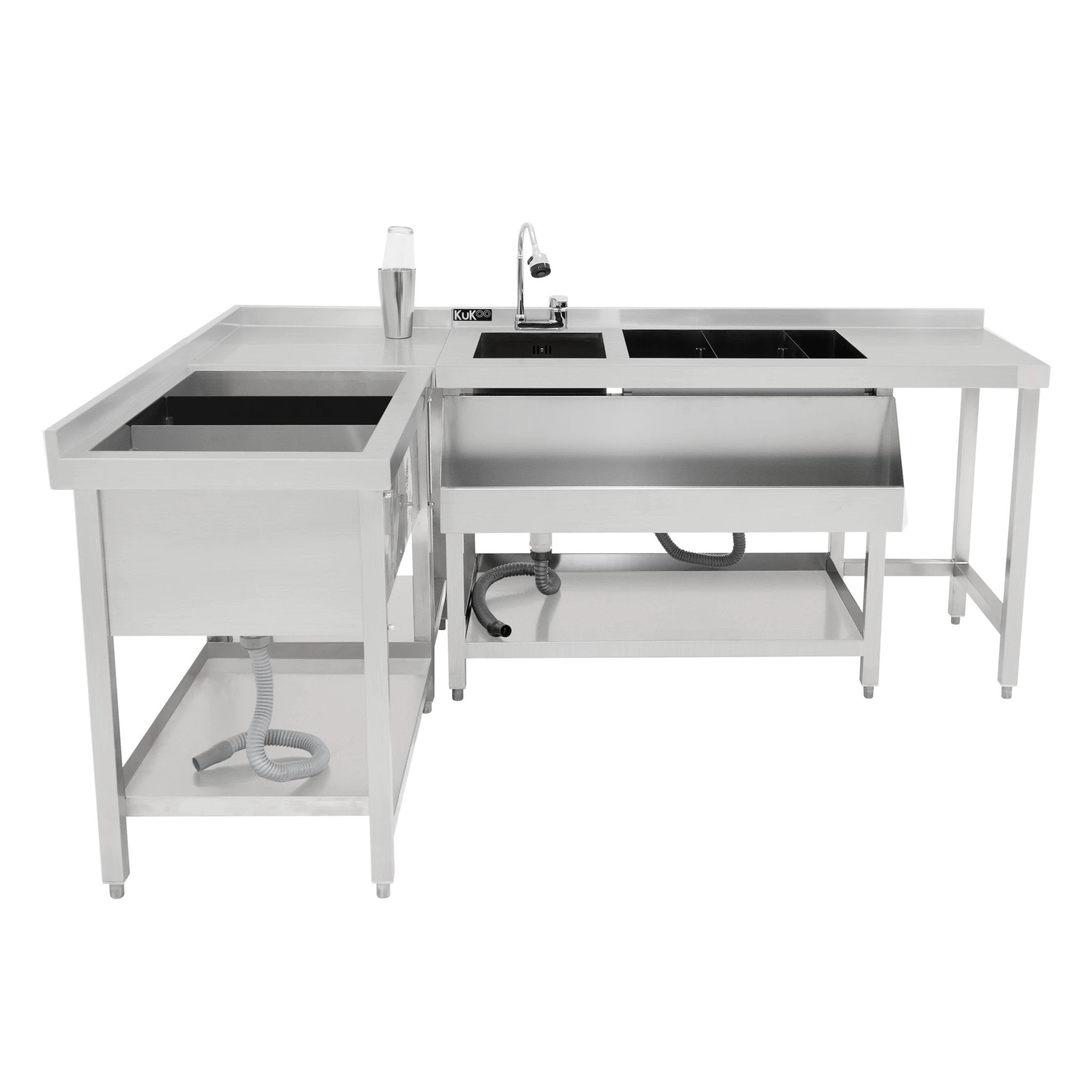 Modular Cocktail Bar Station with Ice Well by Monster Shop
