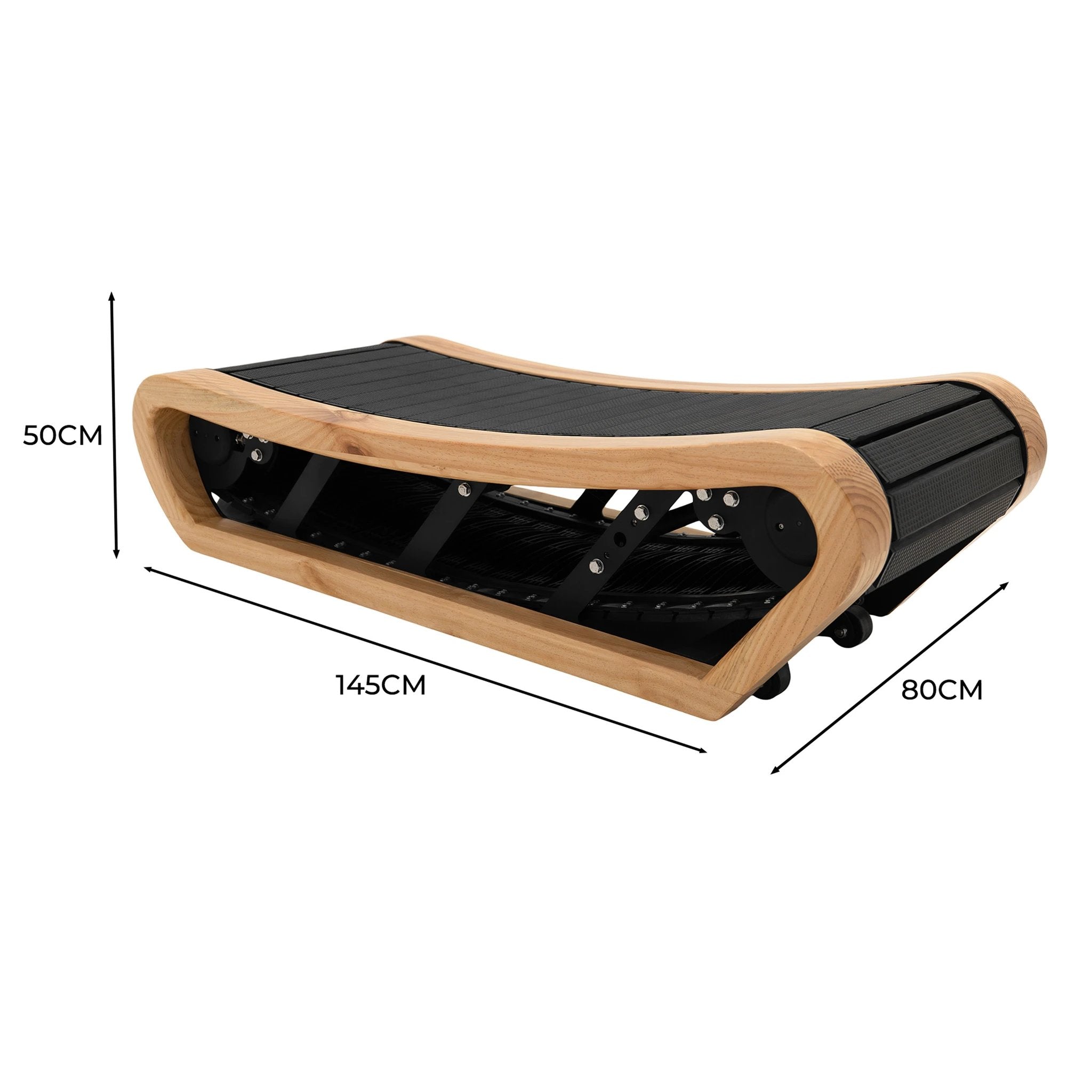 Curved Treadmill – Light Oak by Monster Shop