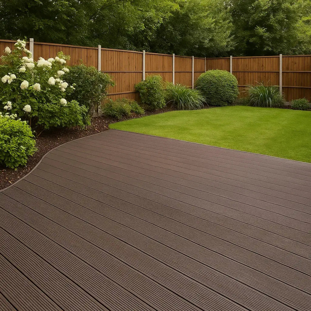 Monster Shop Composite Decking Boards x 5 – Brown -