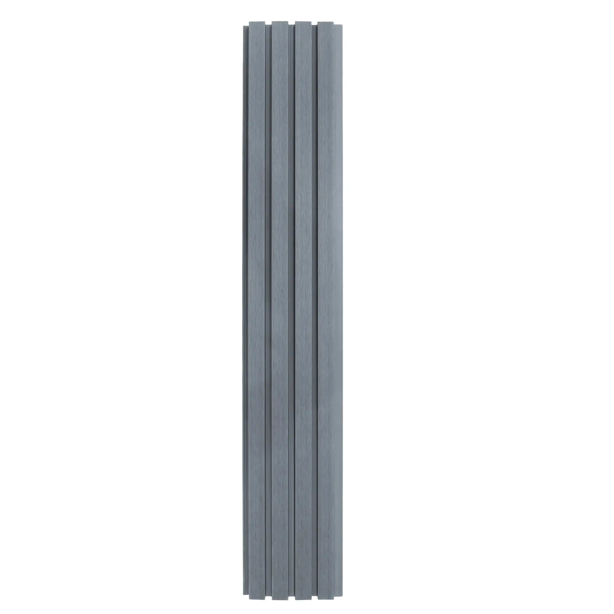 Monster Shop WPC Slatted Wall Cladding x 4 Panels – Grey -