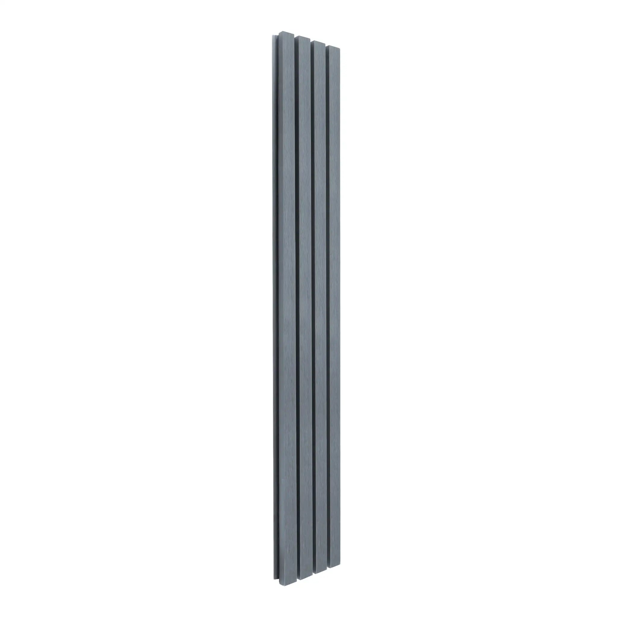 Monster Shop WPC Slatted Wall Cladding x 4 Panels – Grey -