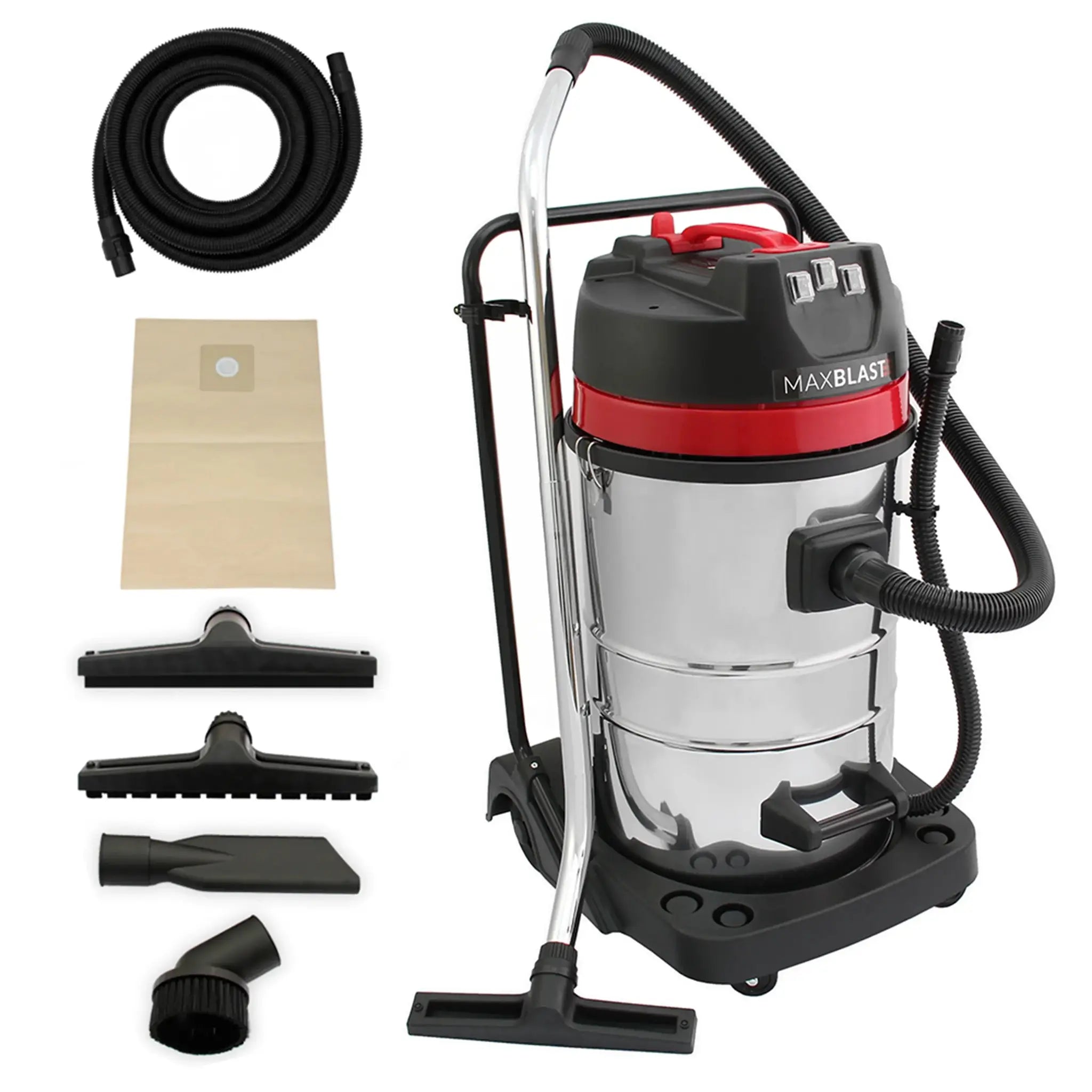 Monster Shop 80L Wet & Dry Vacuum With 5m Hose -