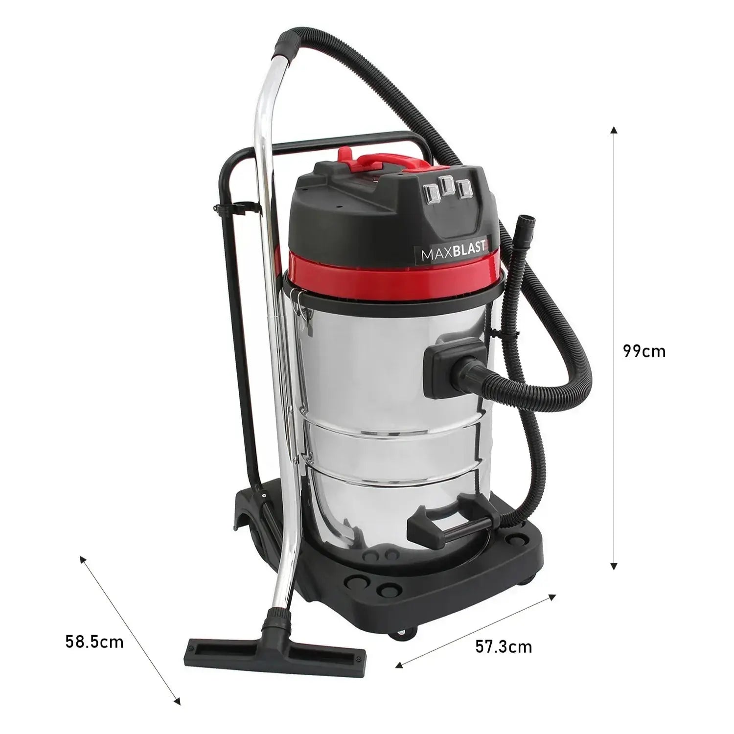 Monster Shop 80L Wet & Dry Vacuum With 5m Hose -