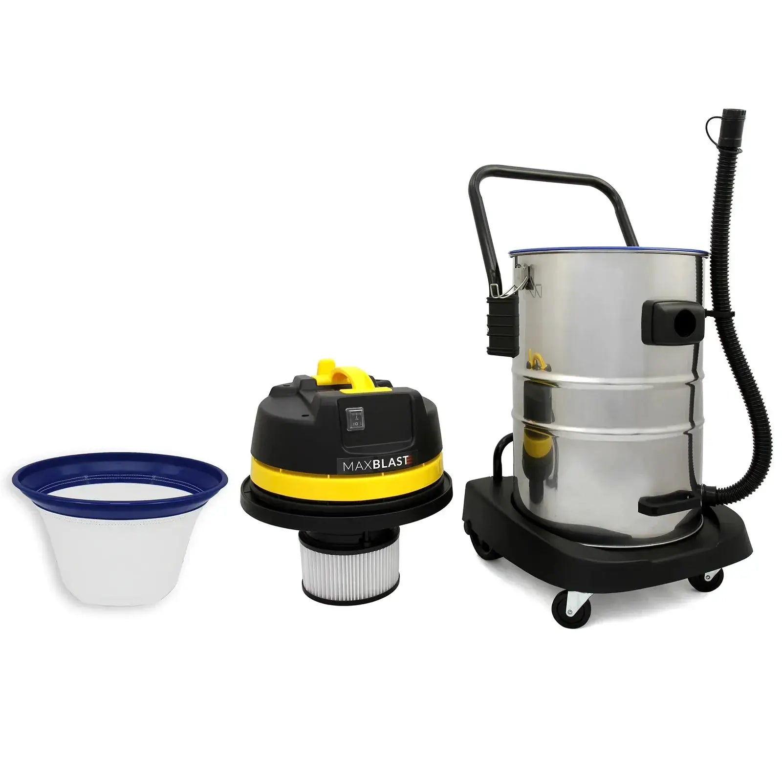Monster Shop Gutter Vacuum Poles & 60L Wet & Dry Vacuum -
