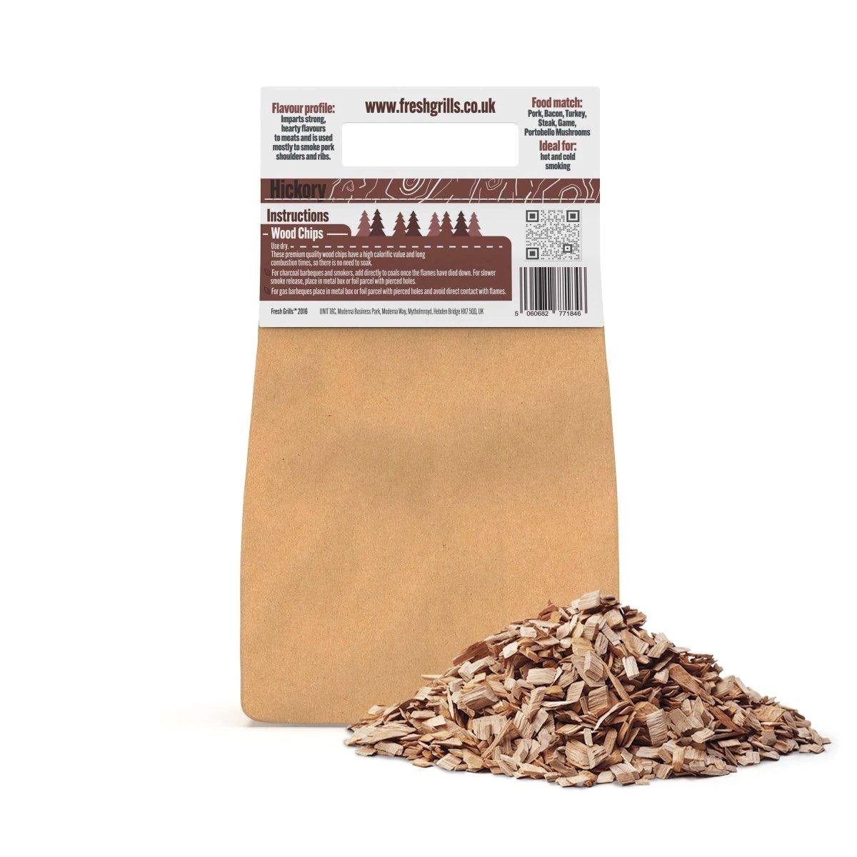 Monster Shop BBQ Smoking Wood Chunks, Pellets & Chips x 500 Packs -