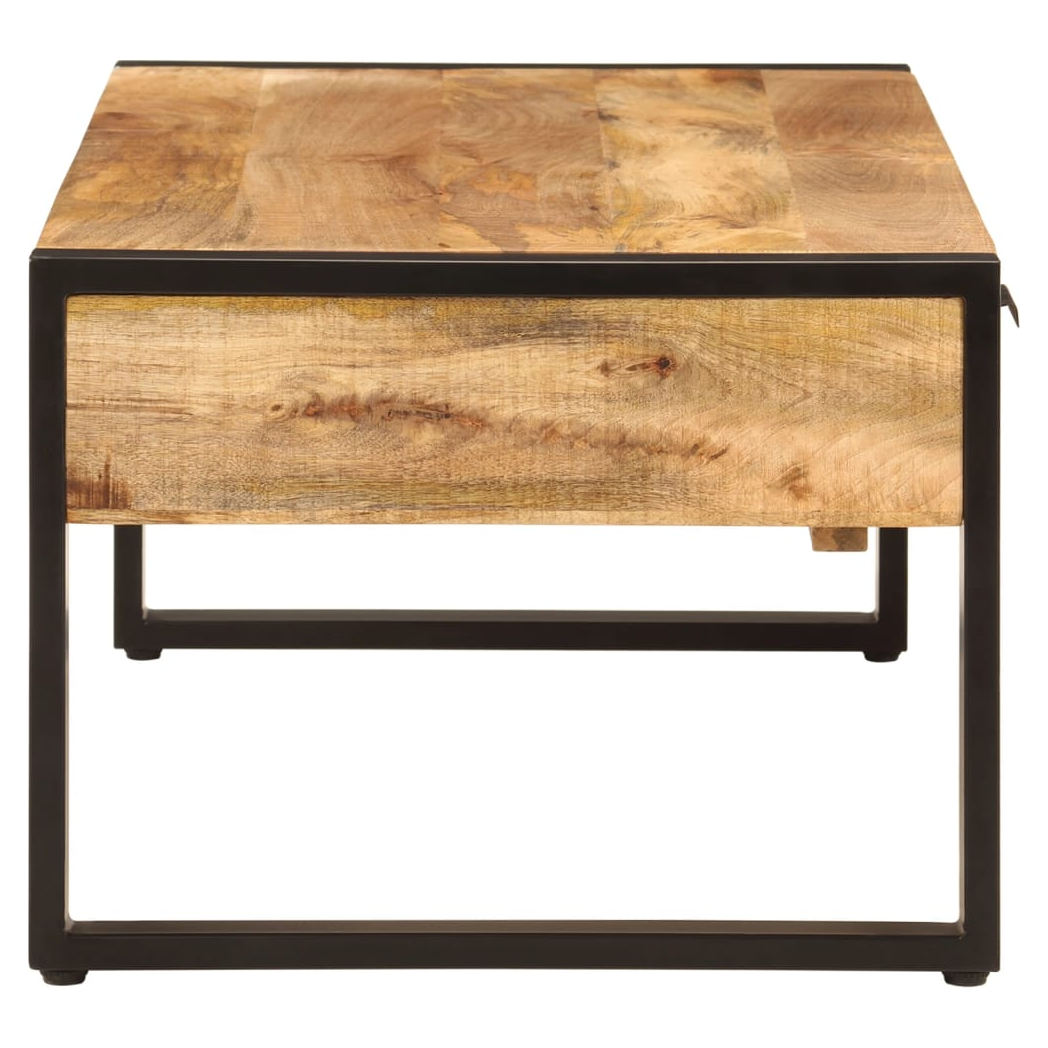 vidaXL VidaXL Coffee Table 100x54x40 Mango Wood Iron Living Room - Coffee Table