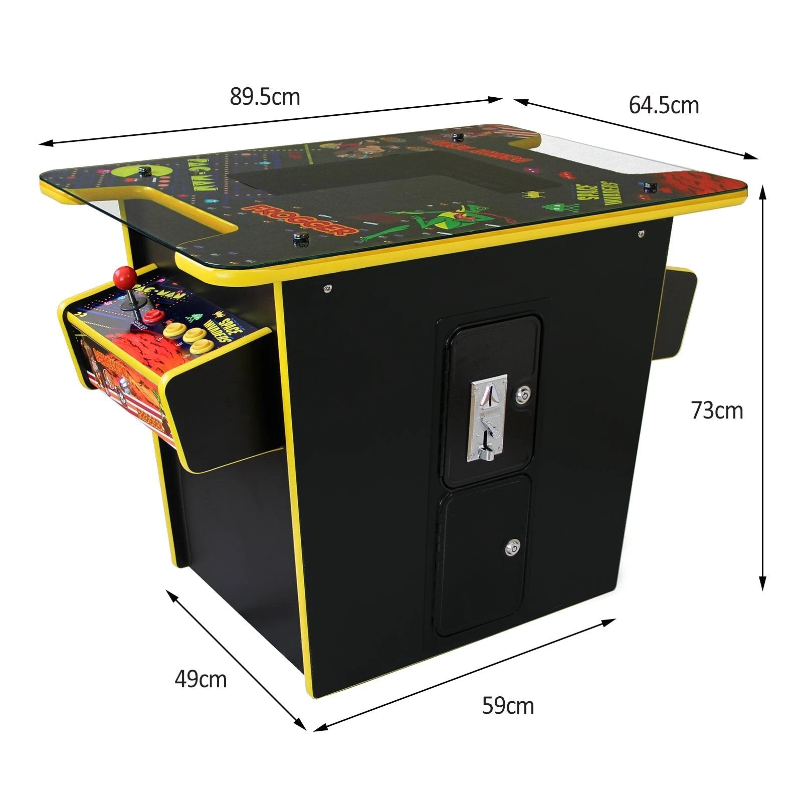 Monster Shop Retro Cocktail Table Arcade Games Machine -